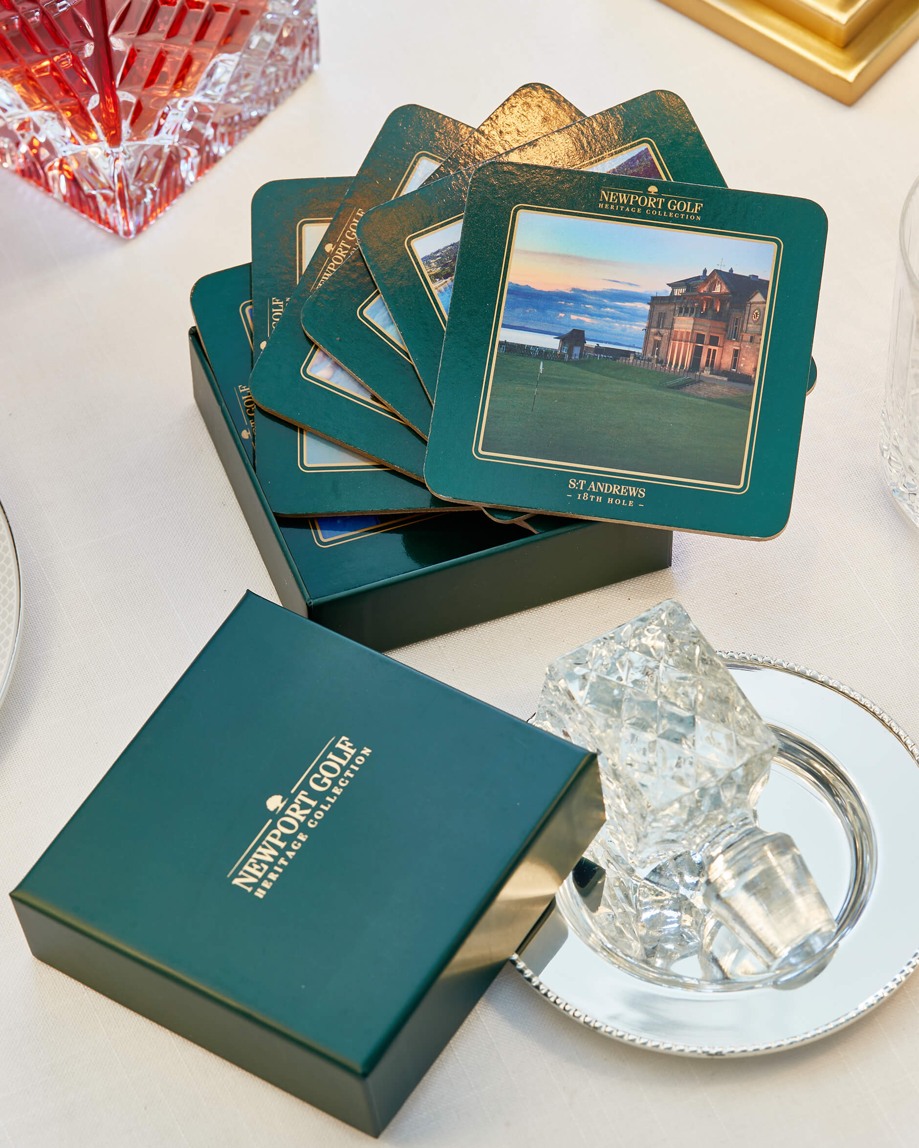 Clubhouse glasunderlägg grön 6-pack