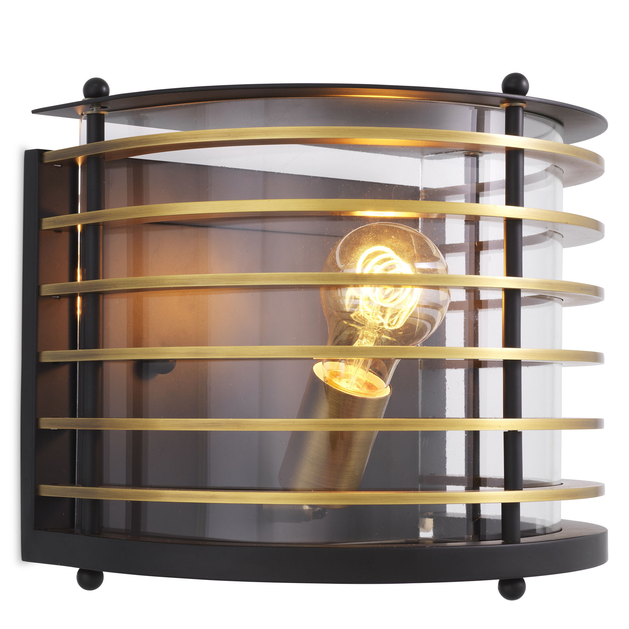 Logan vägglampa svart