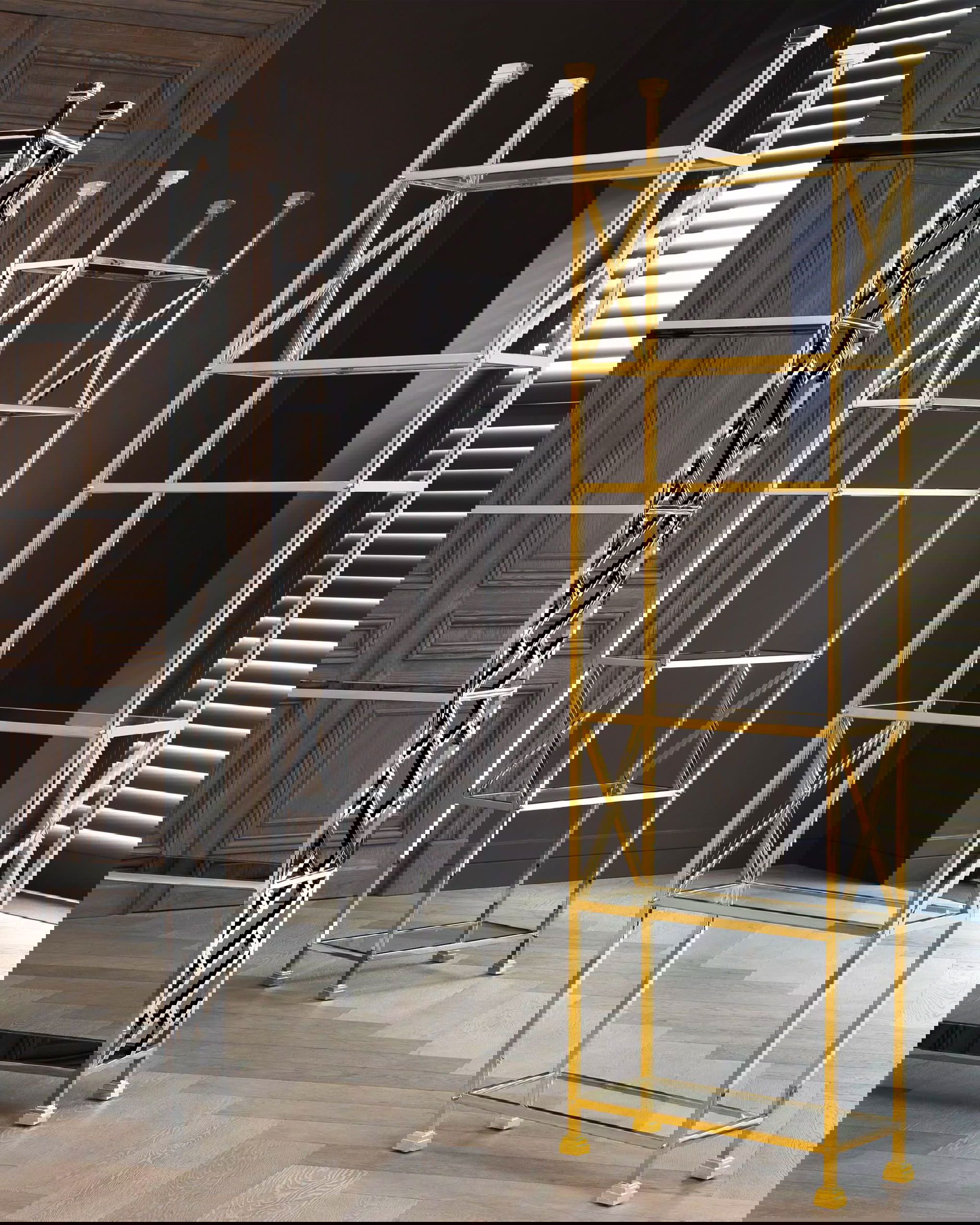 Delmar hylla guld OUTLET