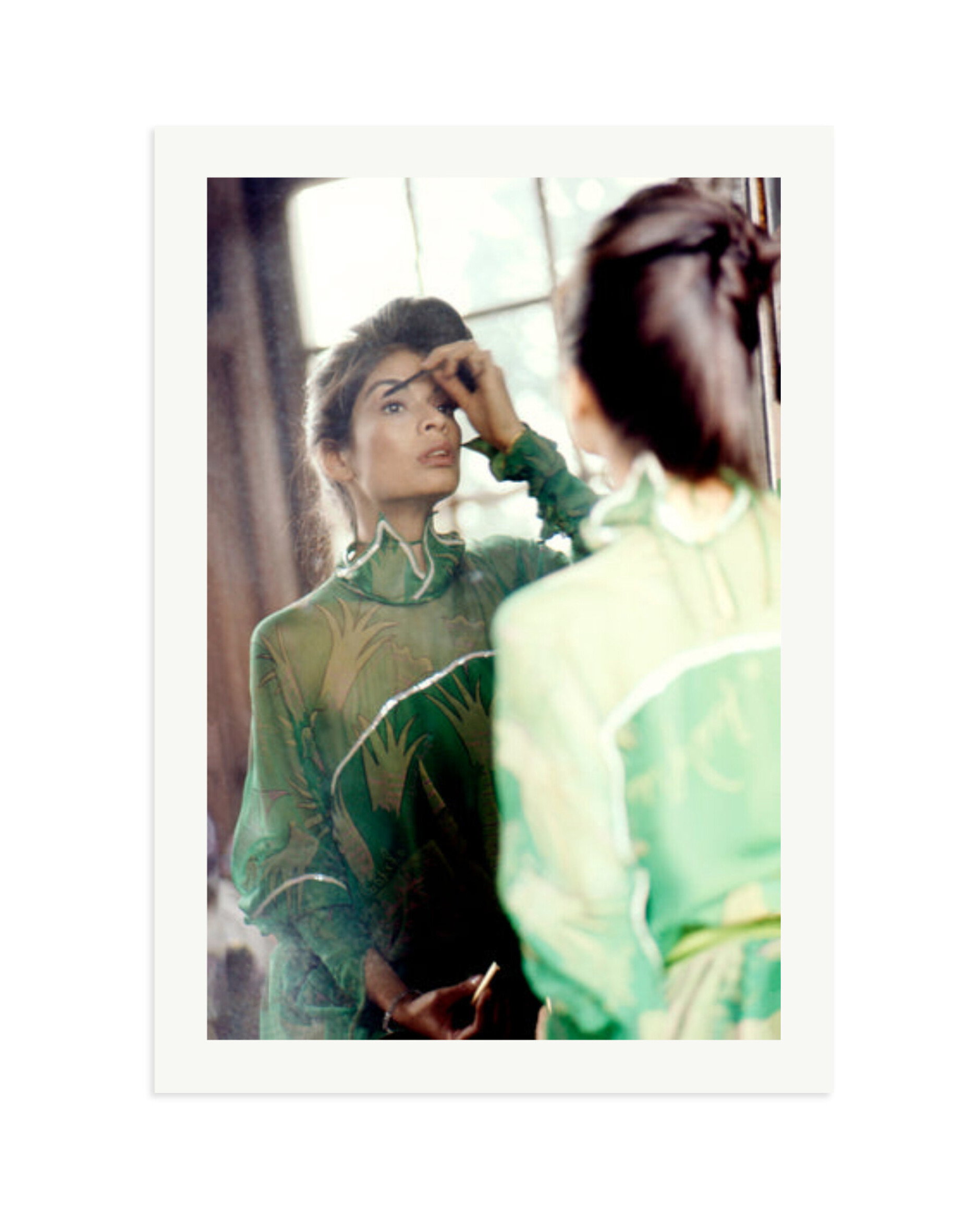 Bianca Jagger in Green Print Only / XXL