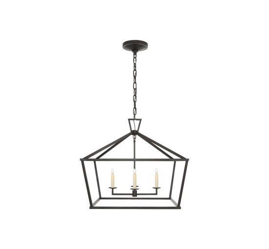 null - Darlana Wide Lantern Aged Iron Medium