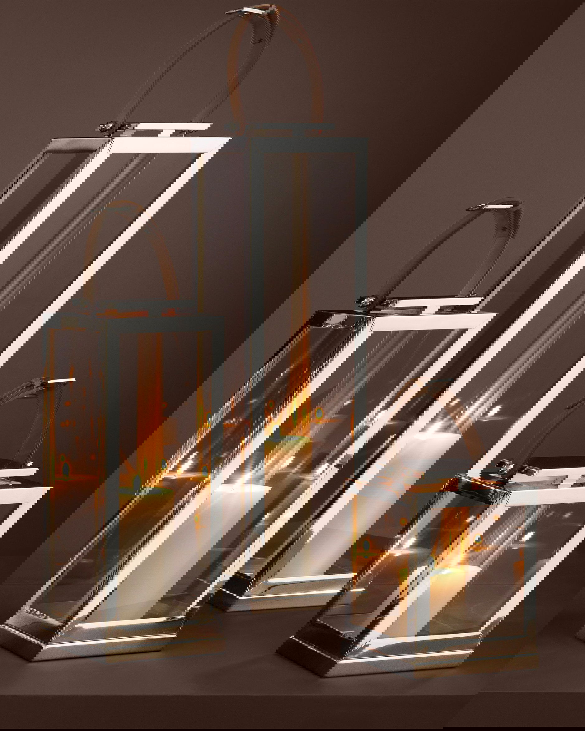 Georgian lykta nickel L OUTLET