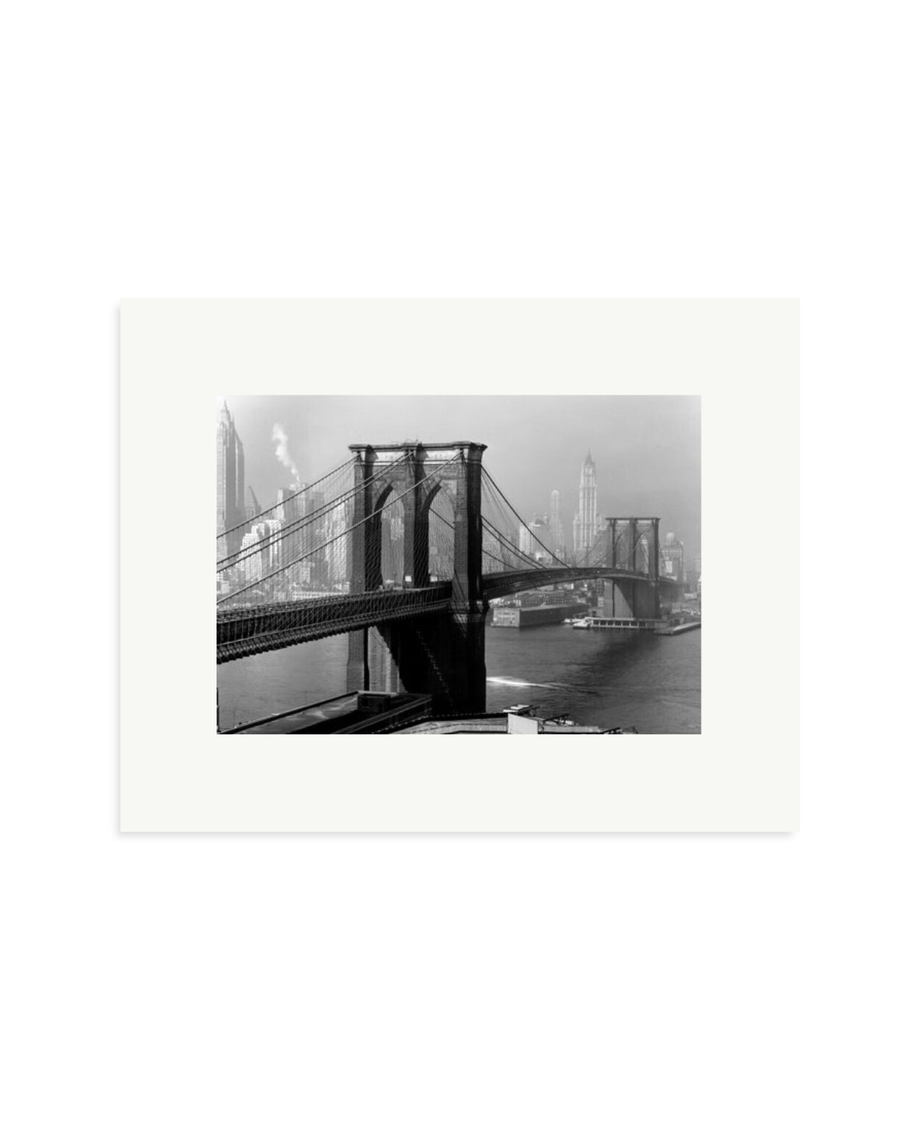 Brooklyn Bridge by Day Print Only / Small