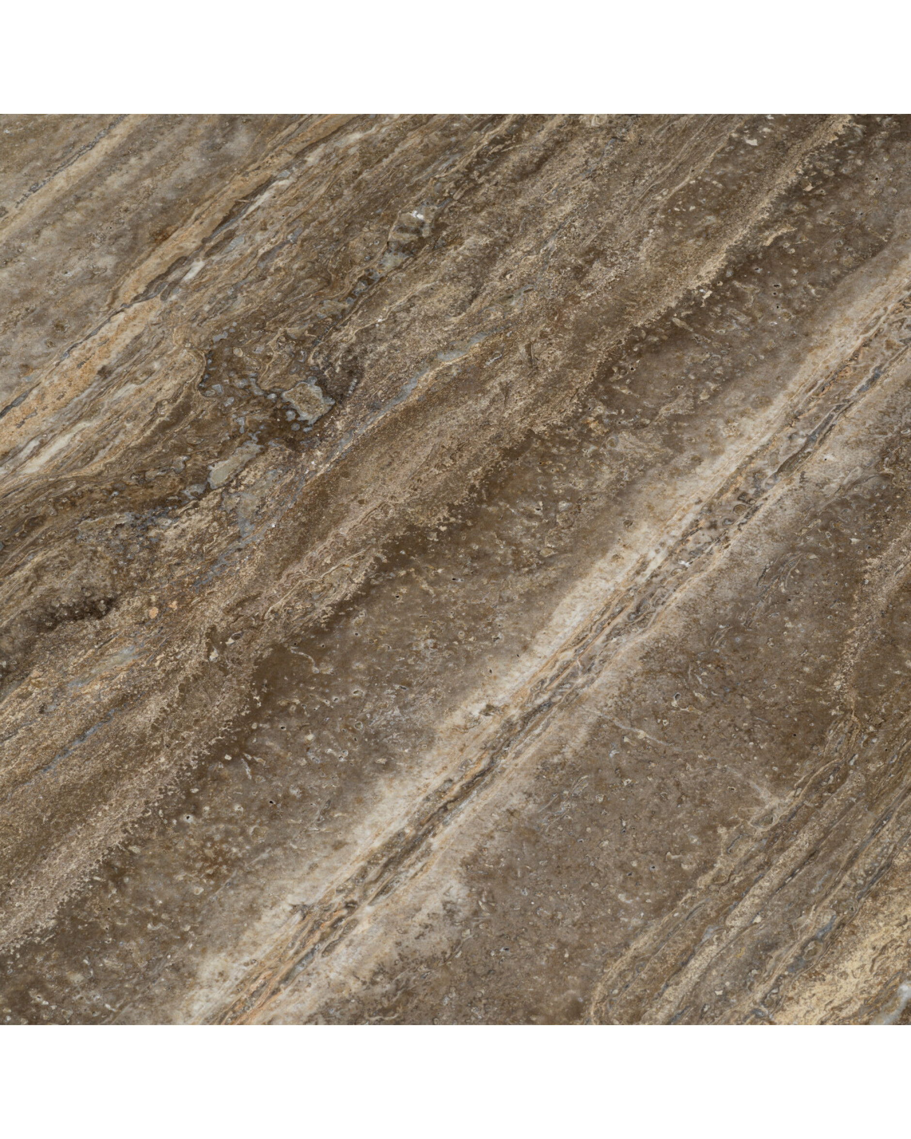 Florence Dining Table Silver Travertine