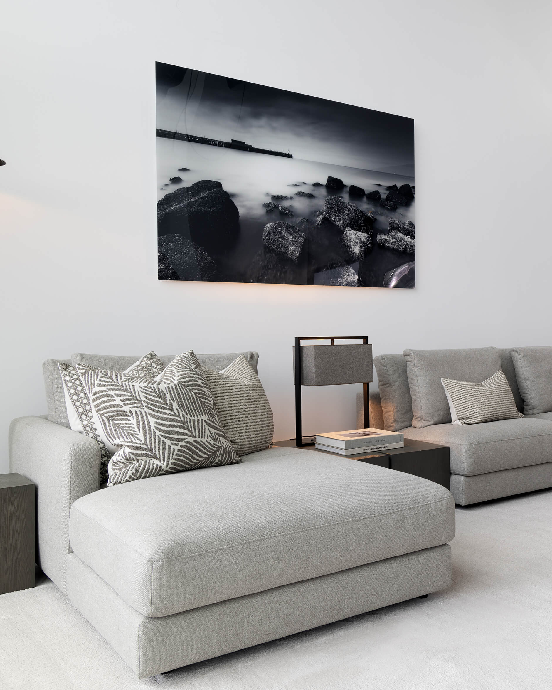 Nomad Leaf kuddfodral linen