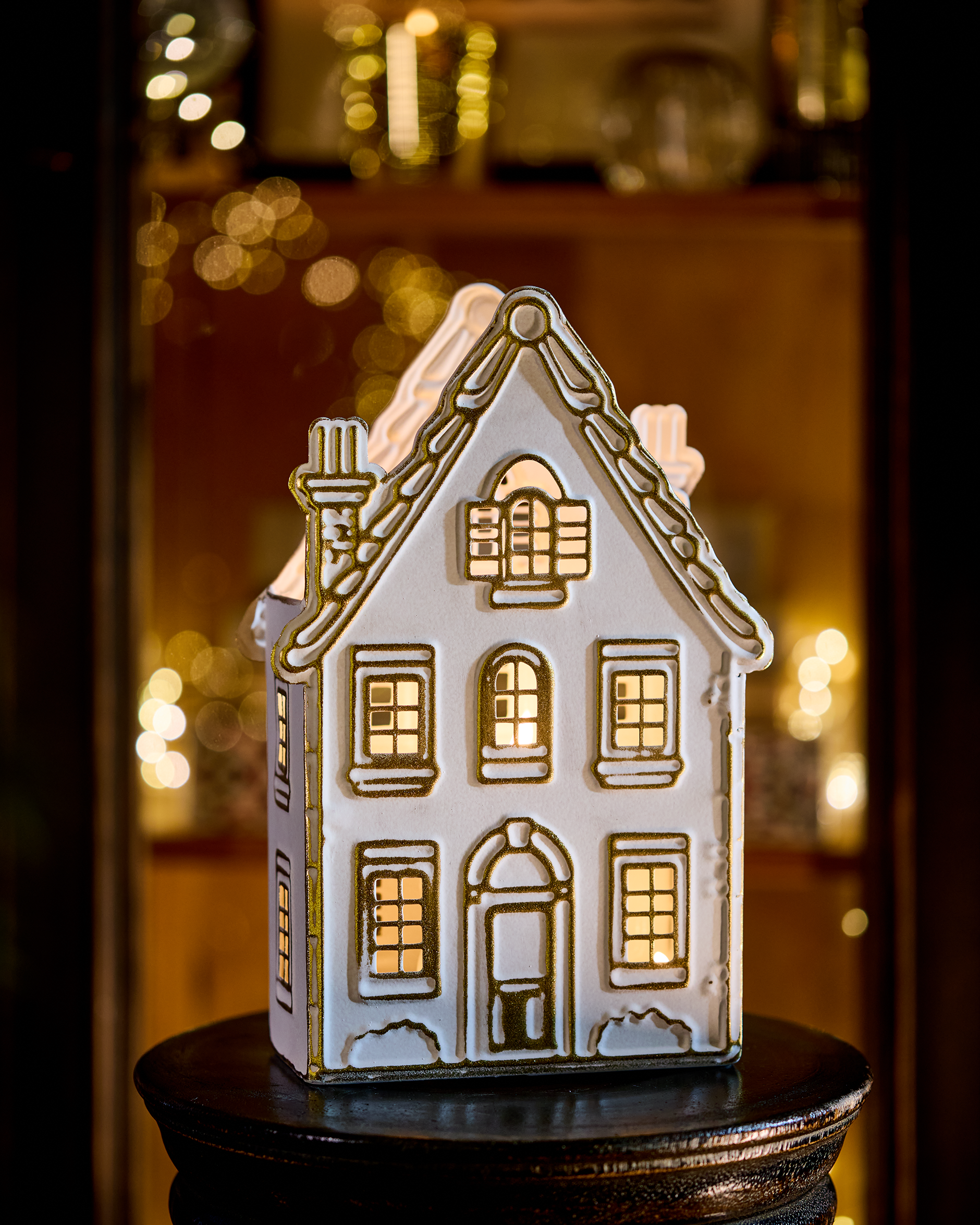 Colmar white candle lantern