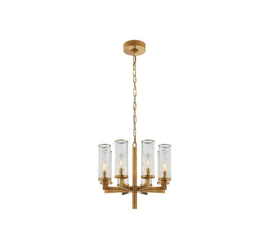 null - Liaison Single Tier Chandelier Antique-Burnished Brass
