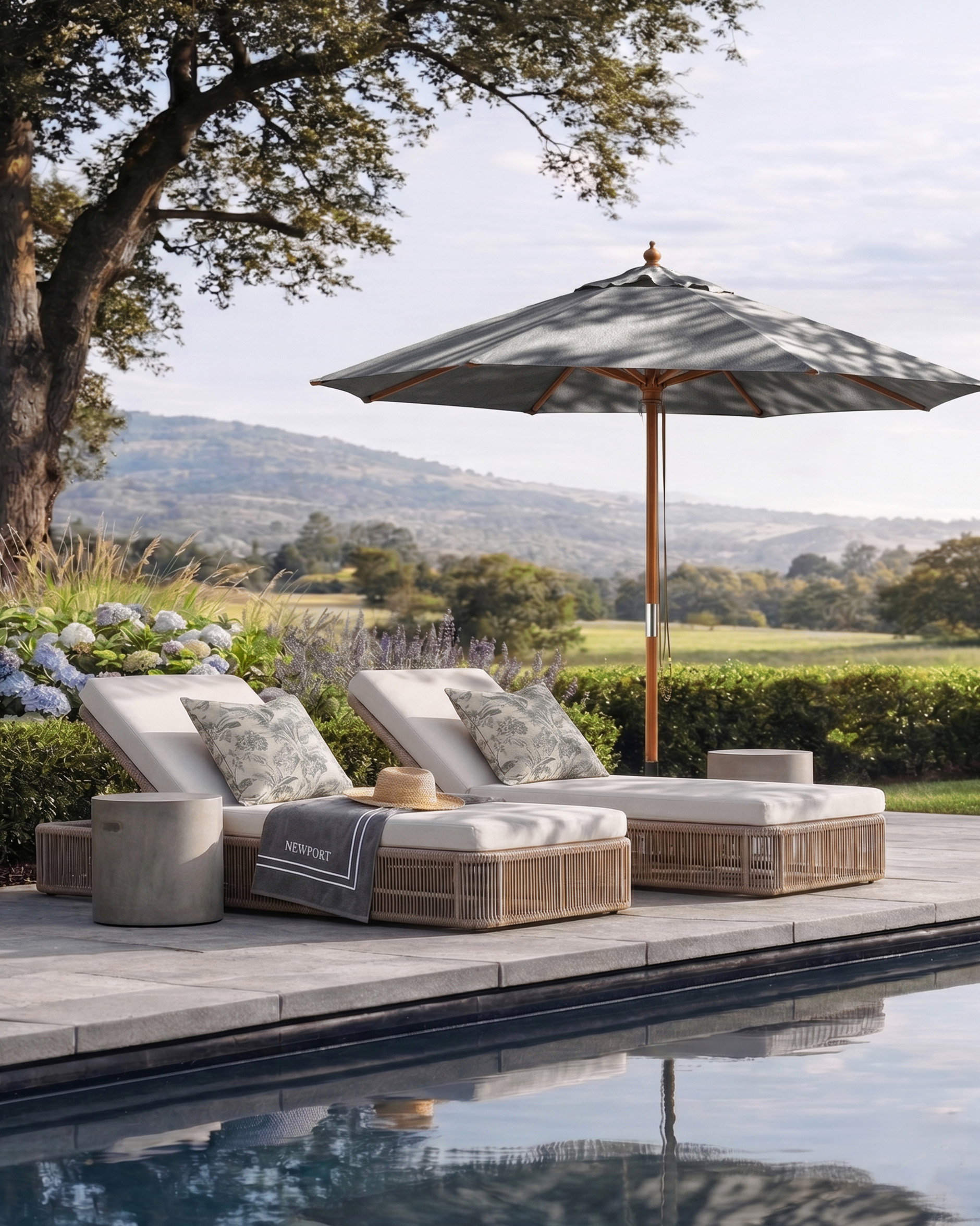 Capri parasol grey