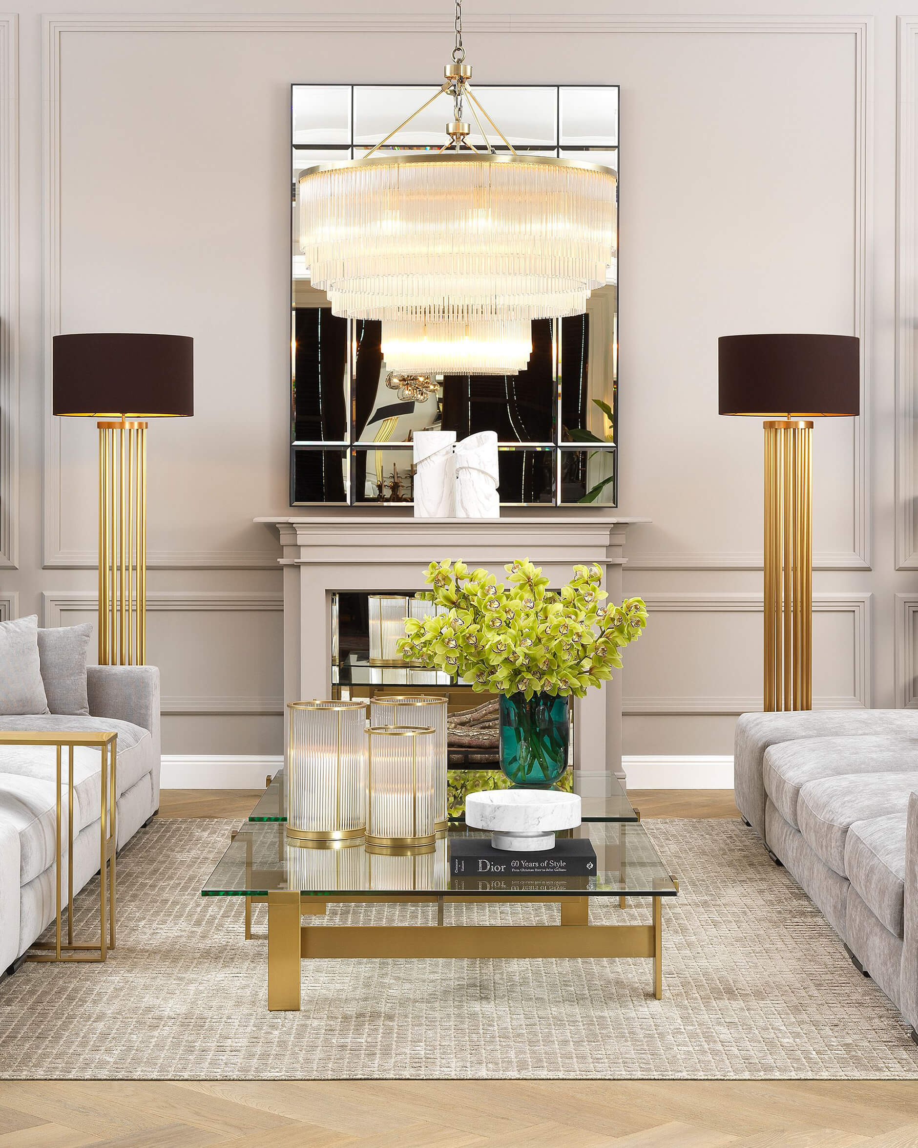 Hector takkrona borstad mässing