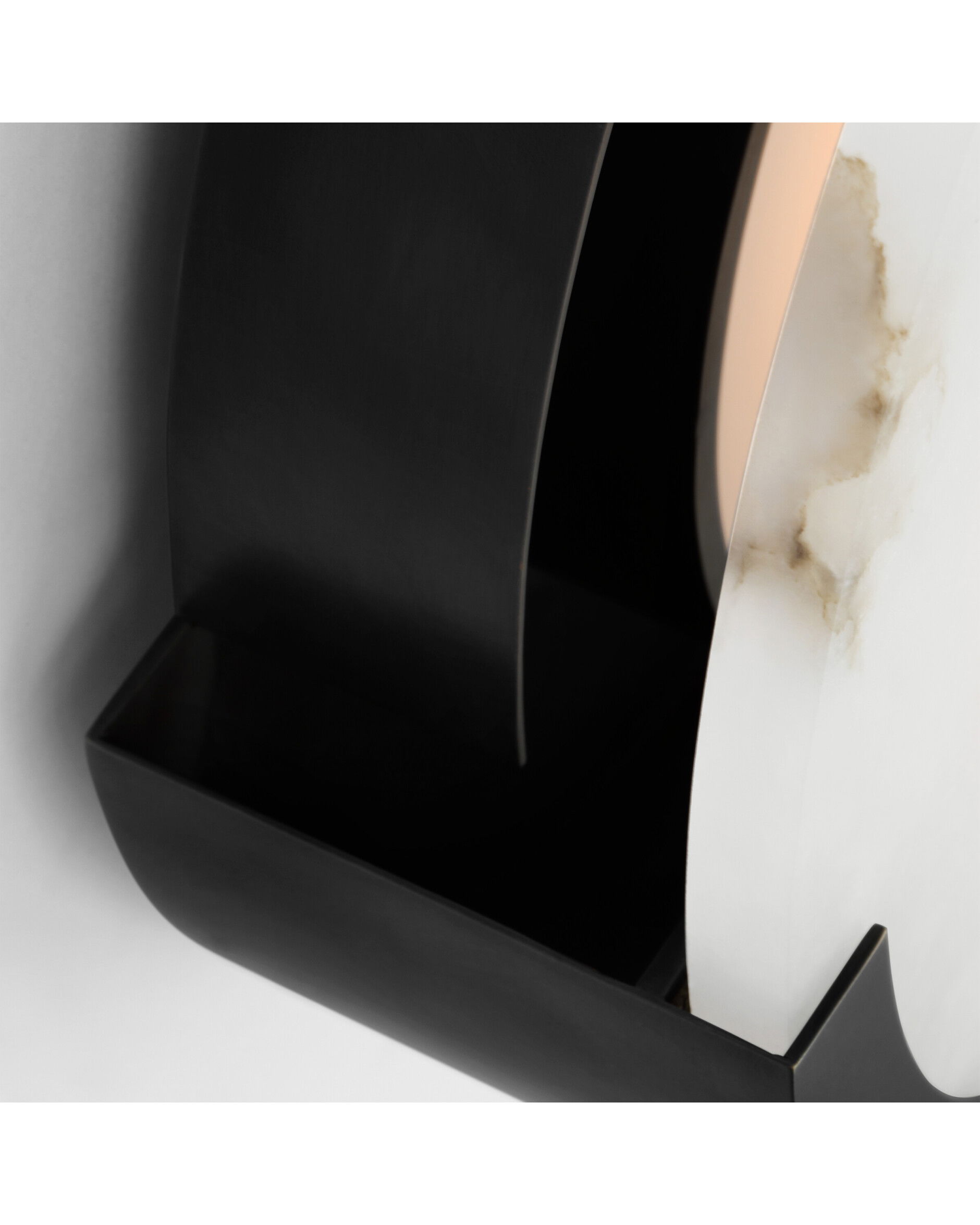 Melange 10" vägglampa brons