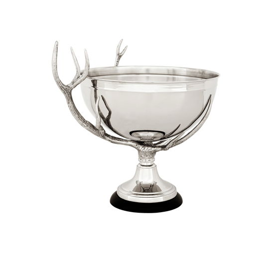 Bowl Barford on base nickel finish