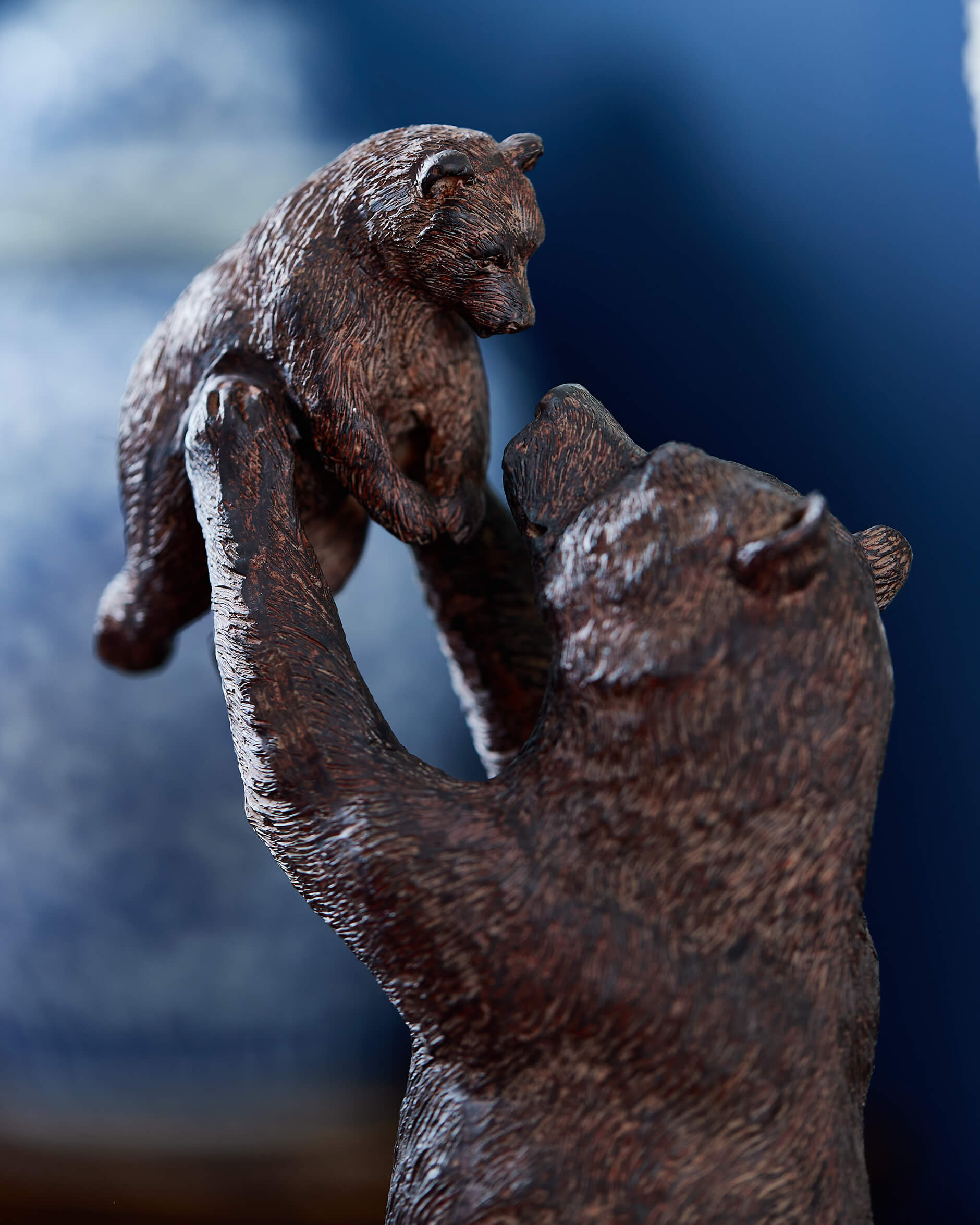 Björnar dekoration brun