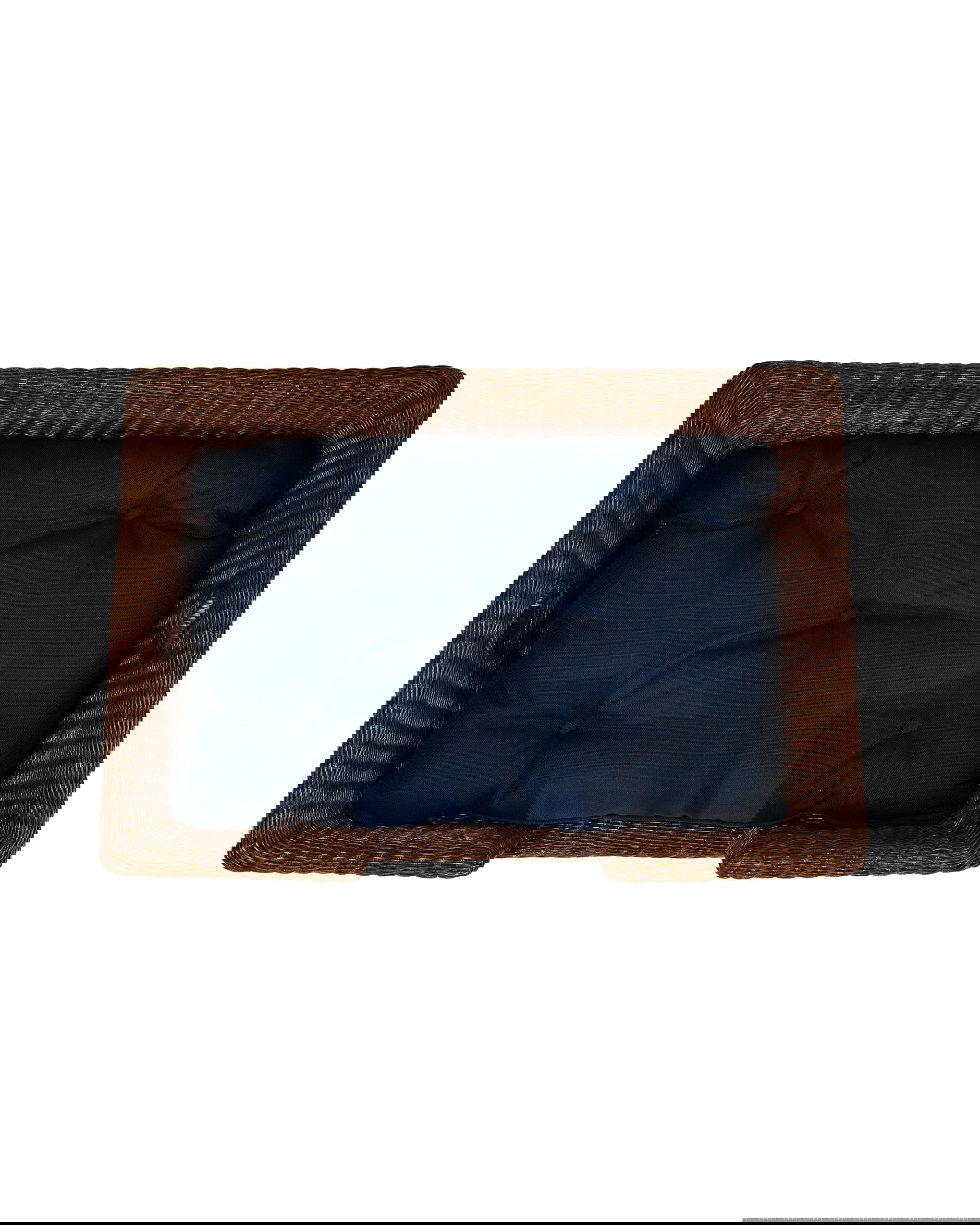 Cognac Hundebett Rattan