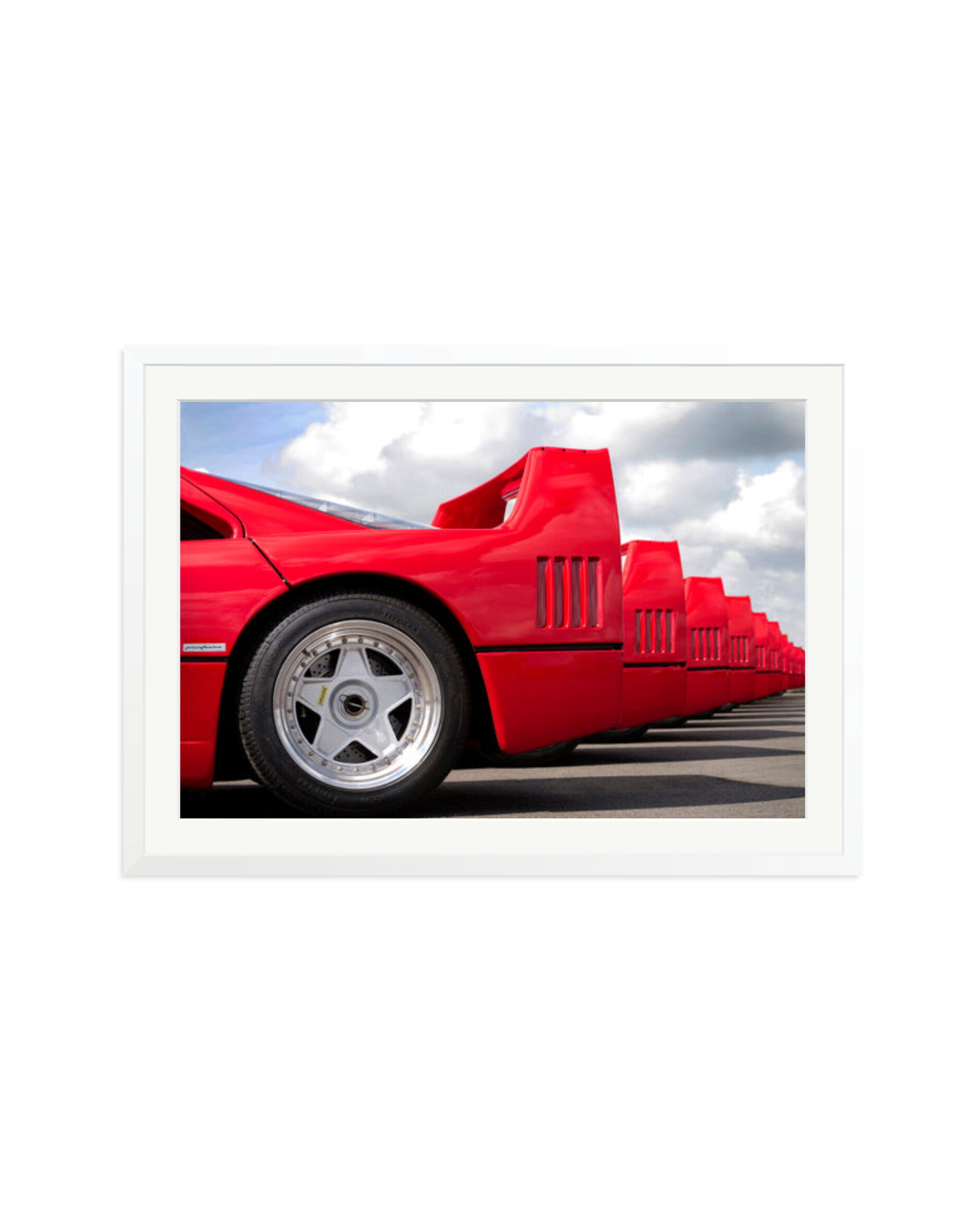 Group of Ferrari F40's White / XXL
