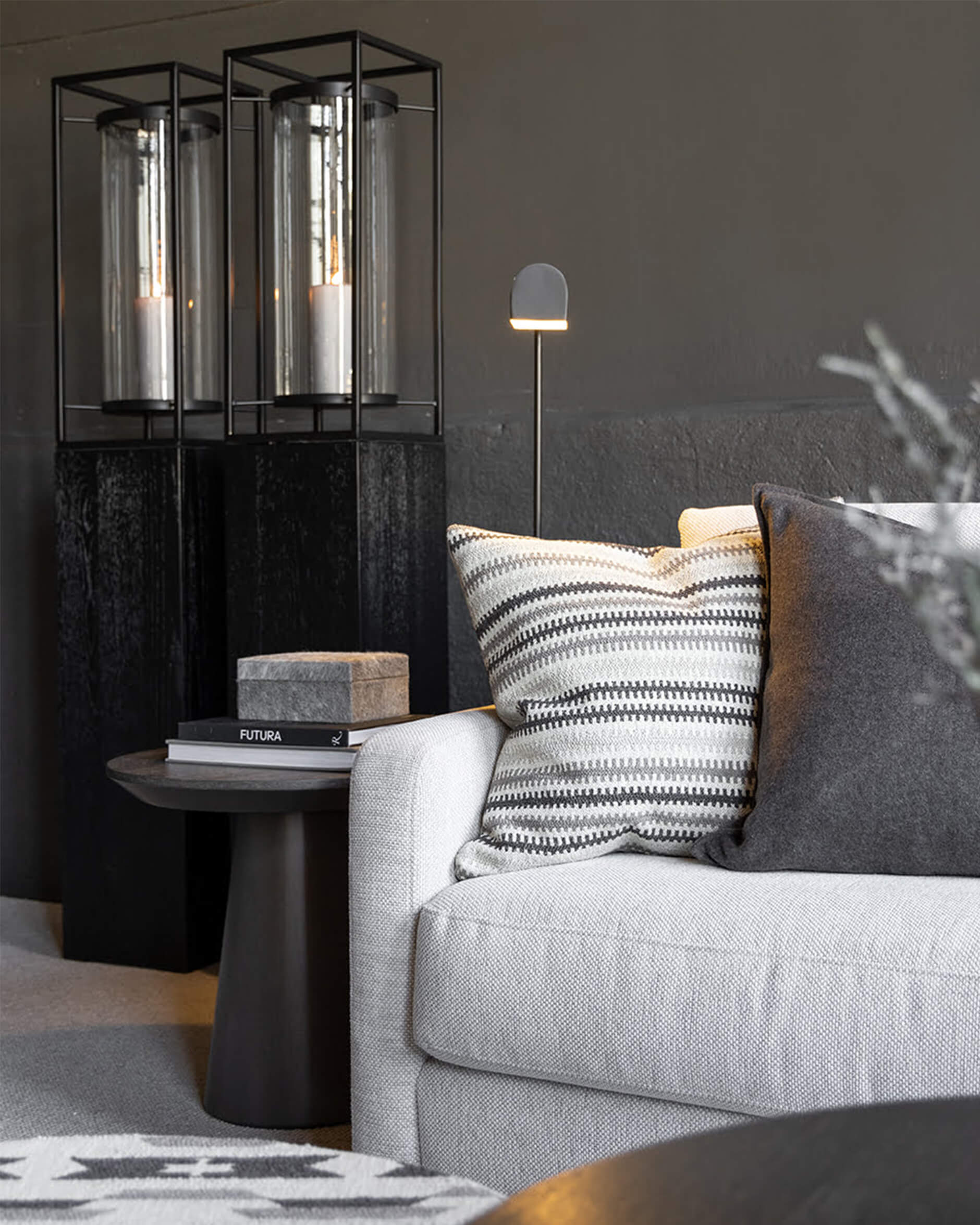 Cloud sidobord mörkgrå