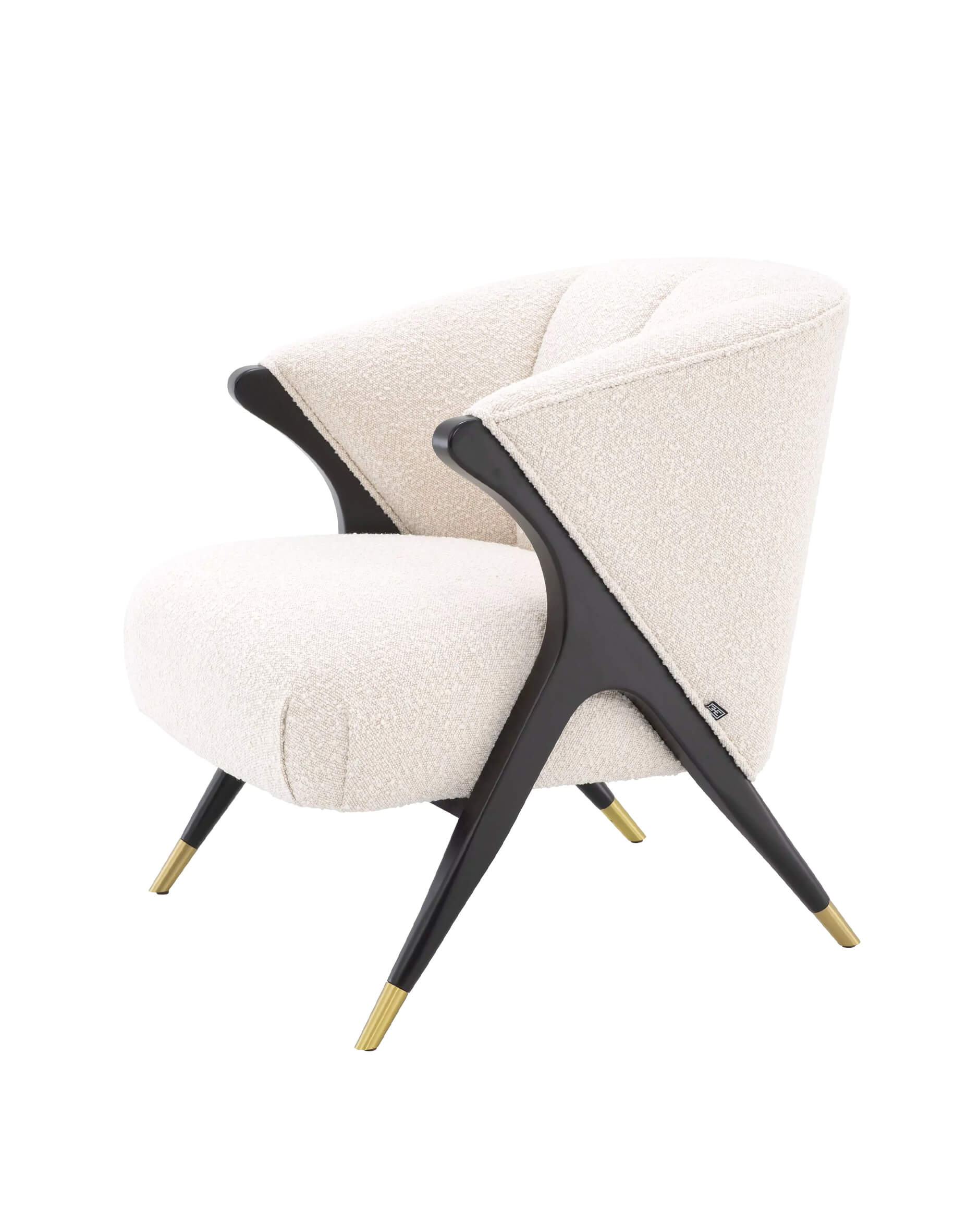 Pavone fåtölj bouclé cream