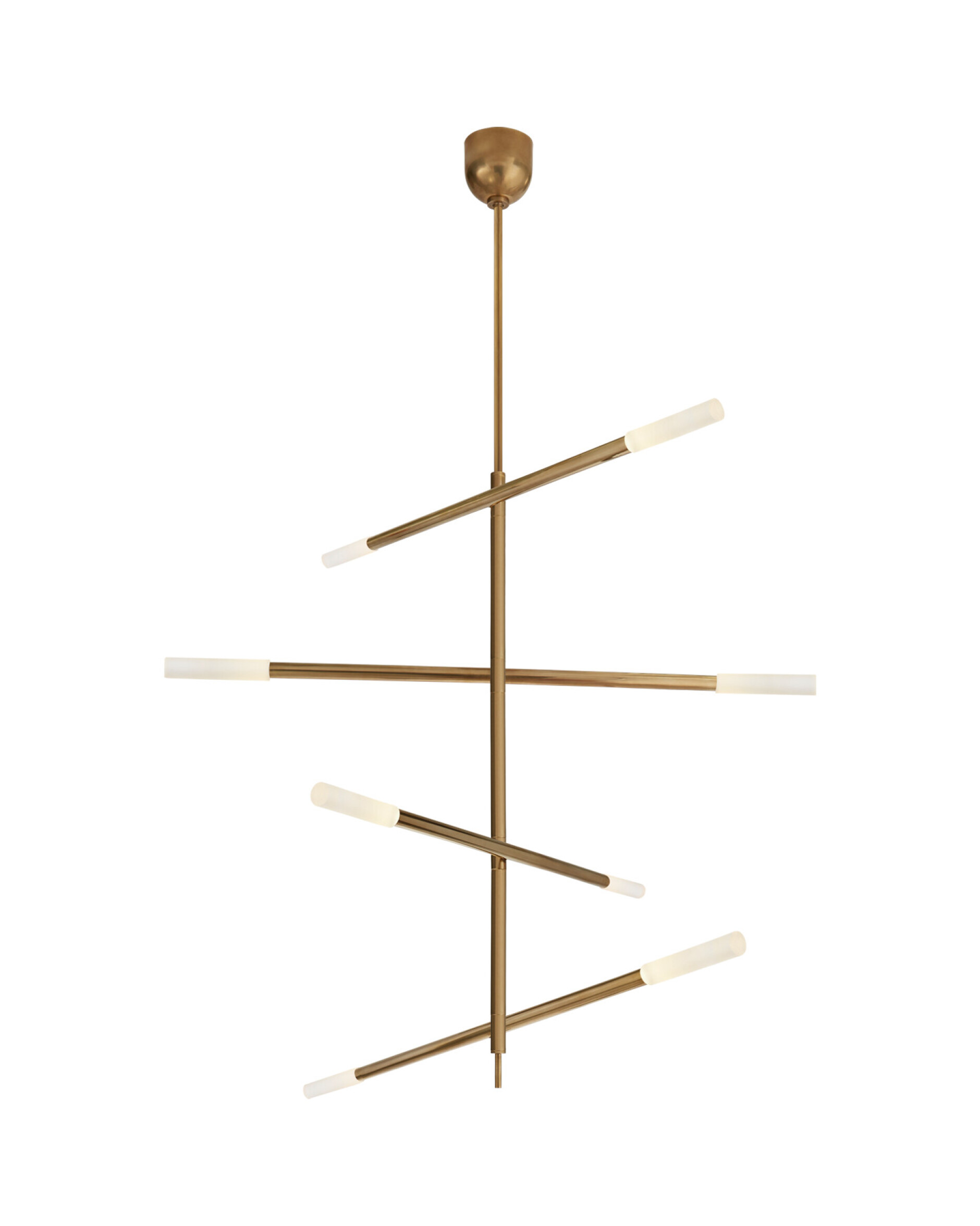 Rousseau takkrona justerbar antik mässing