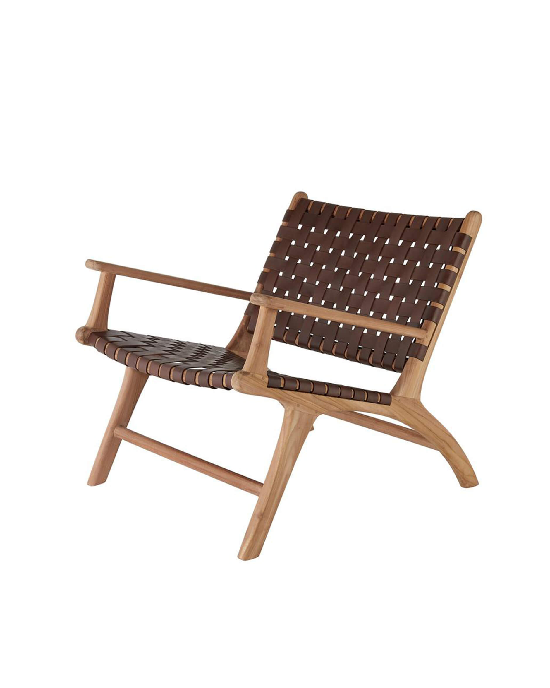 Porto fåtölj sienna brun armstöd