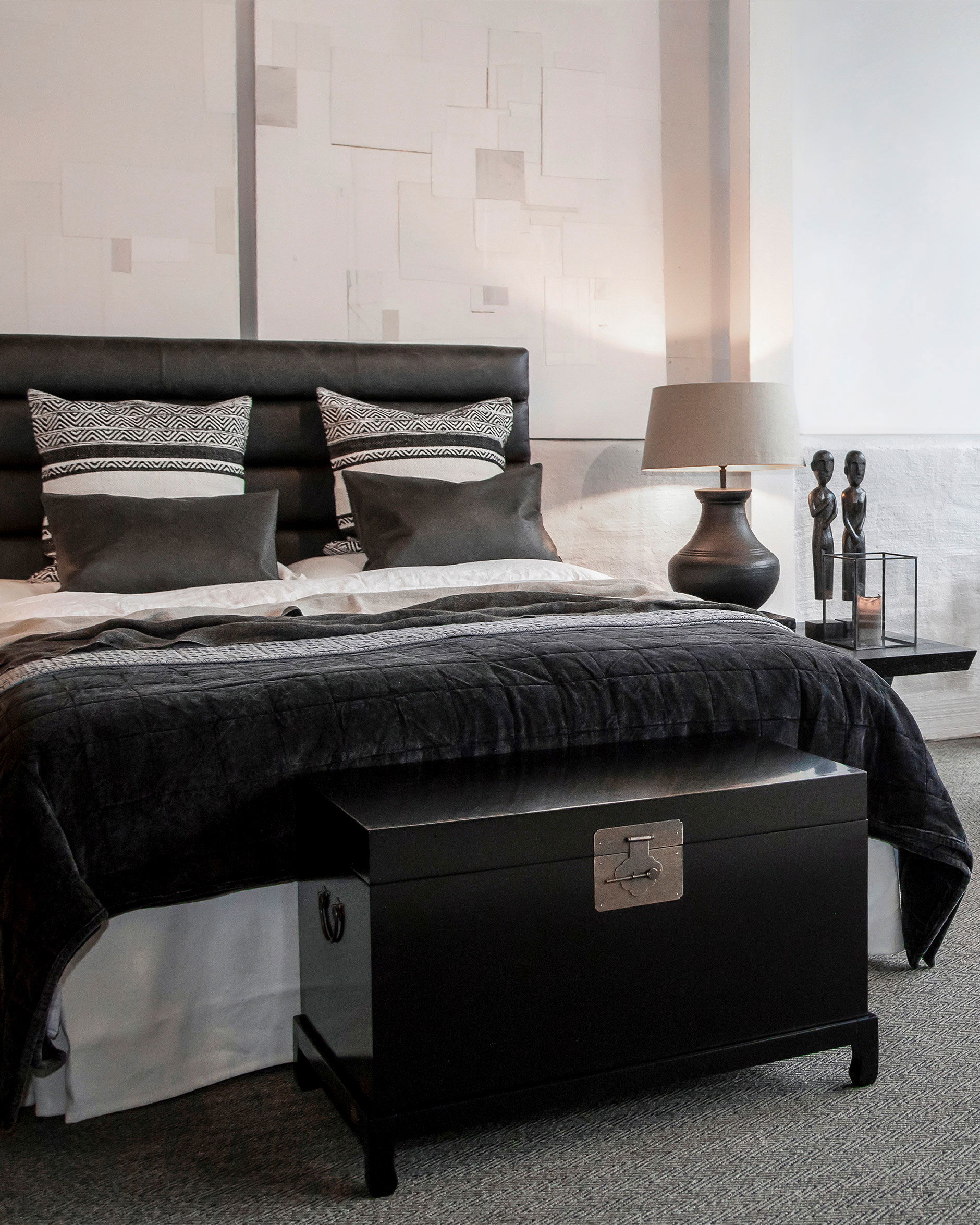 Zika & Rama Wooden Sculptures Black OUTLET