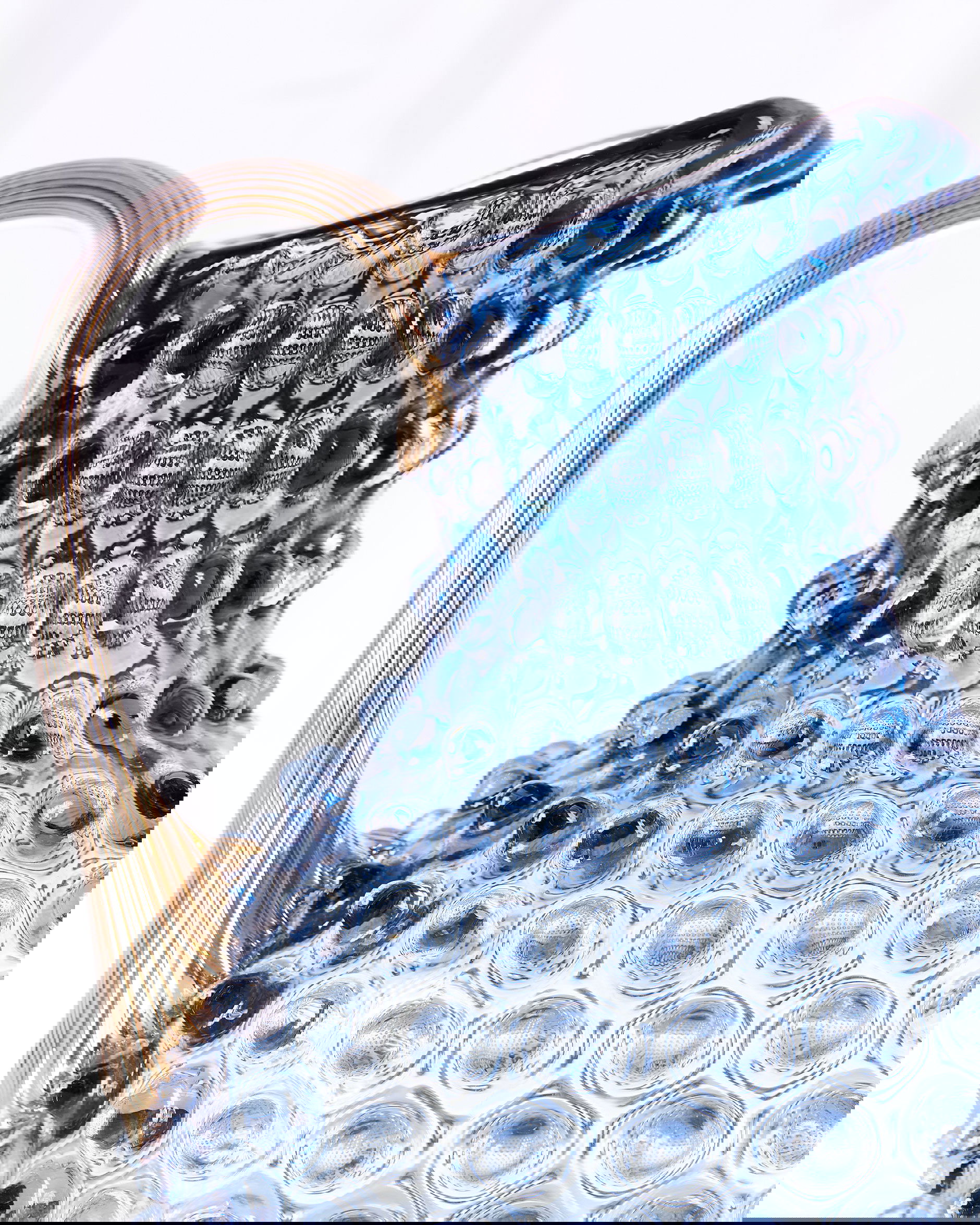 Paris karaff åskblå guld 2 liter