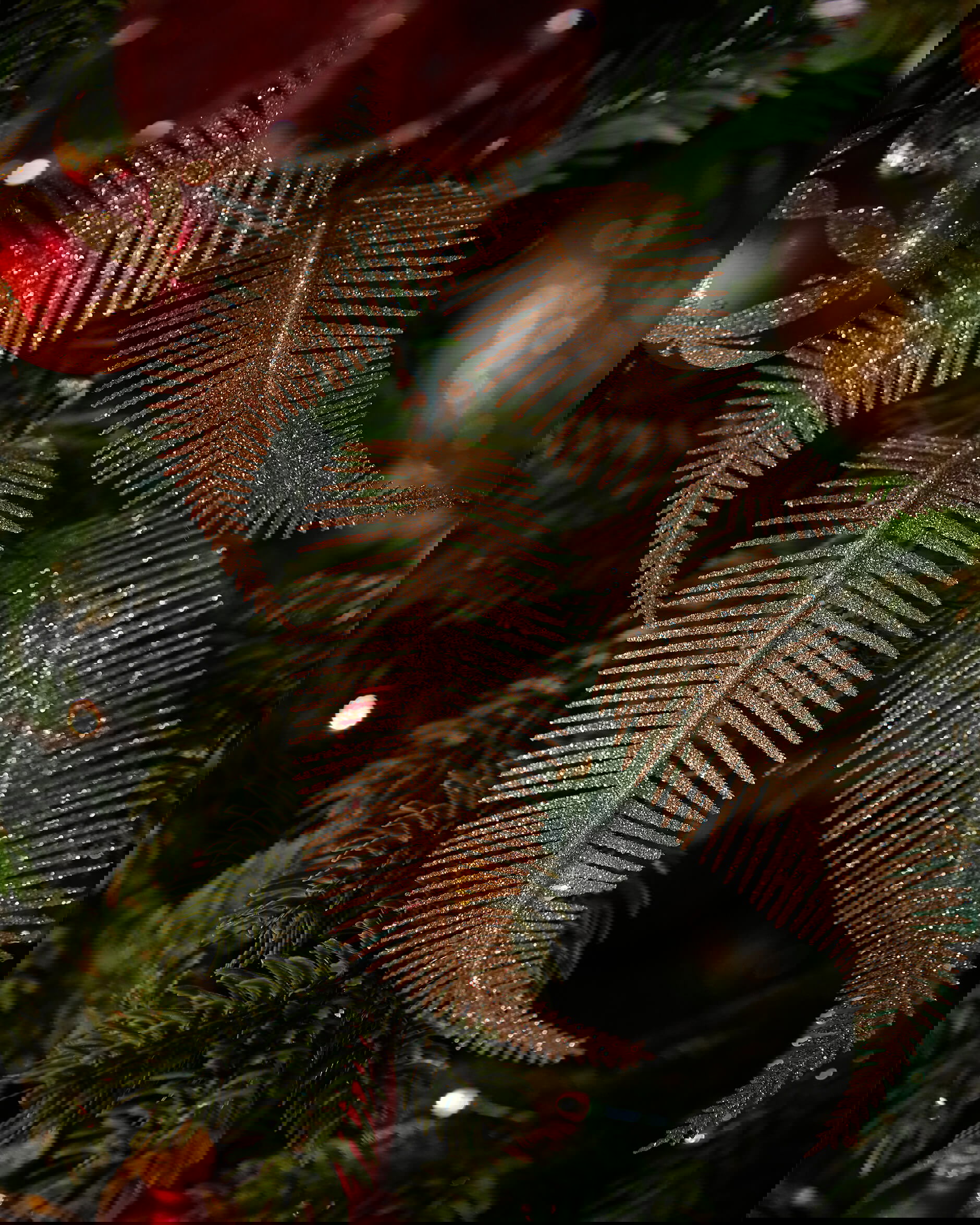 Carrington fjäder med clip champagne 8-pack