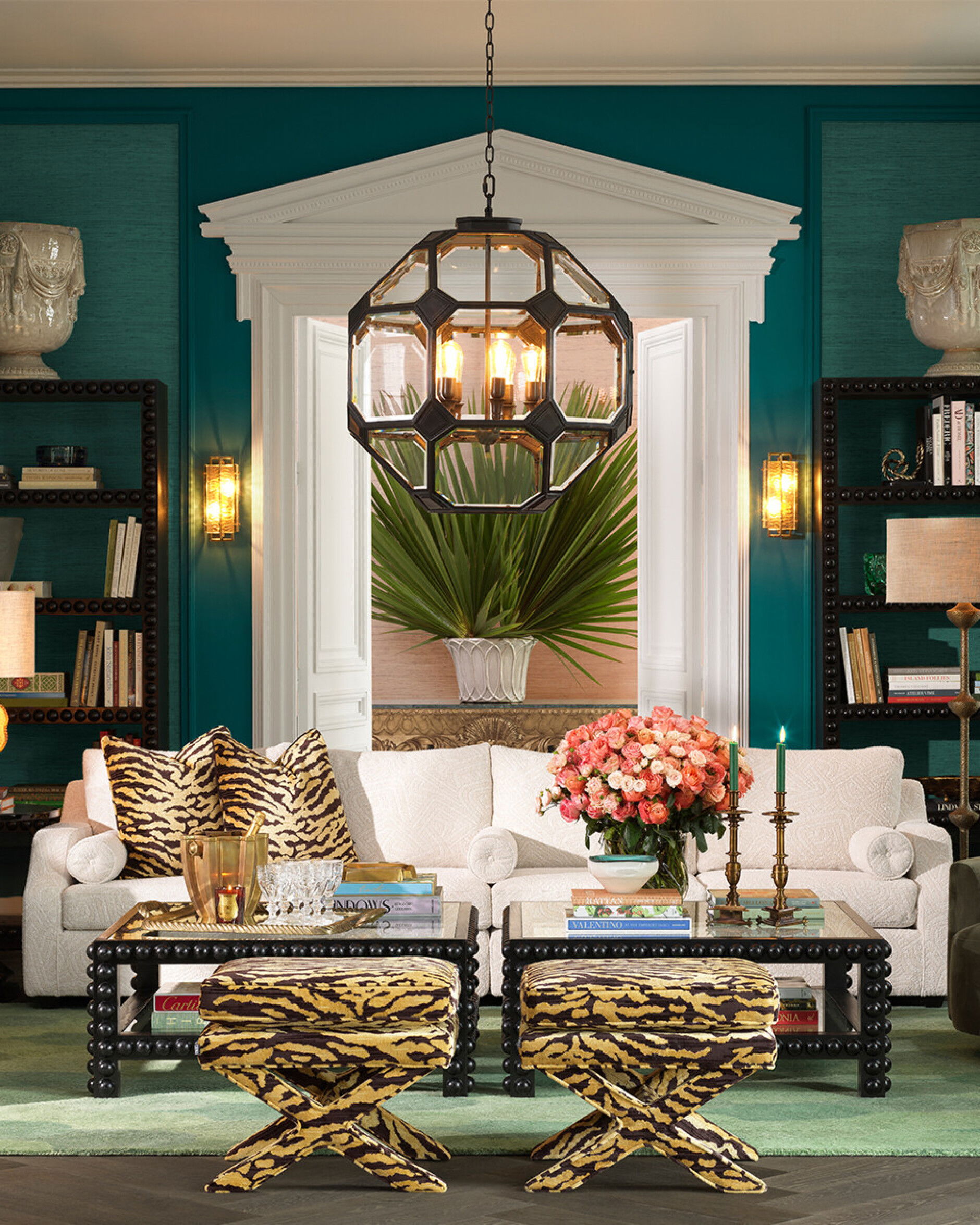 Cordoba poef tigris bruin