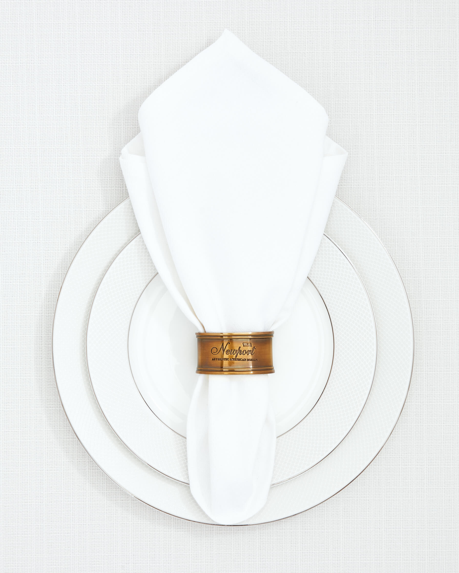 Newport servettring mässing