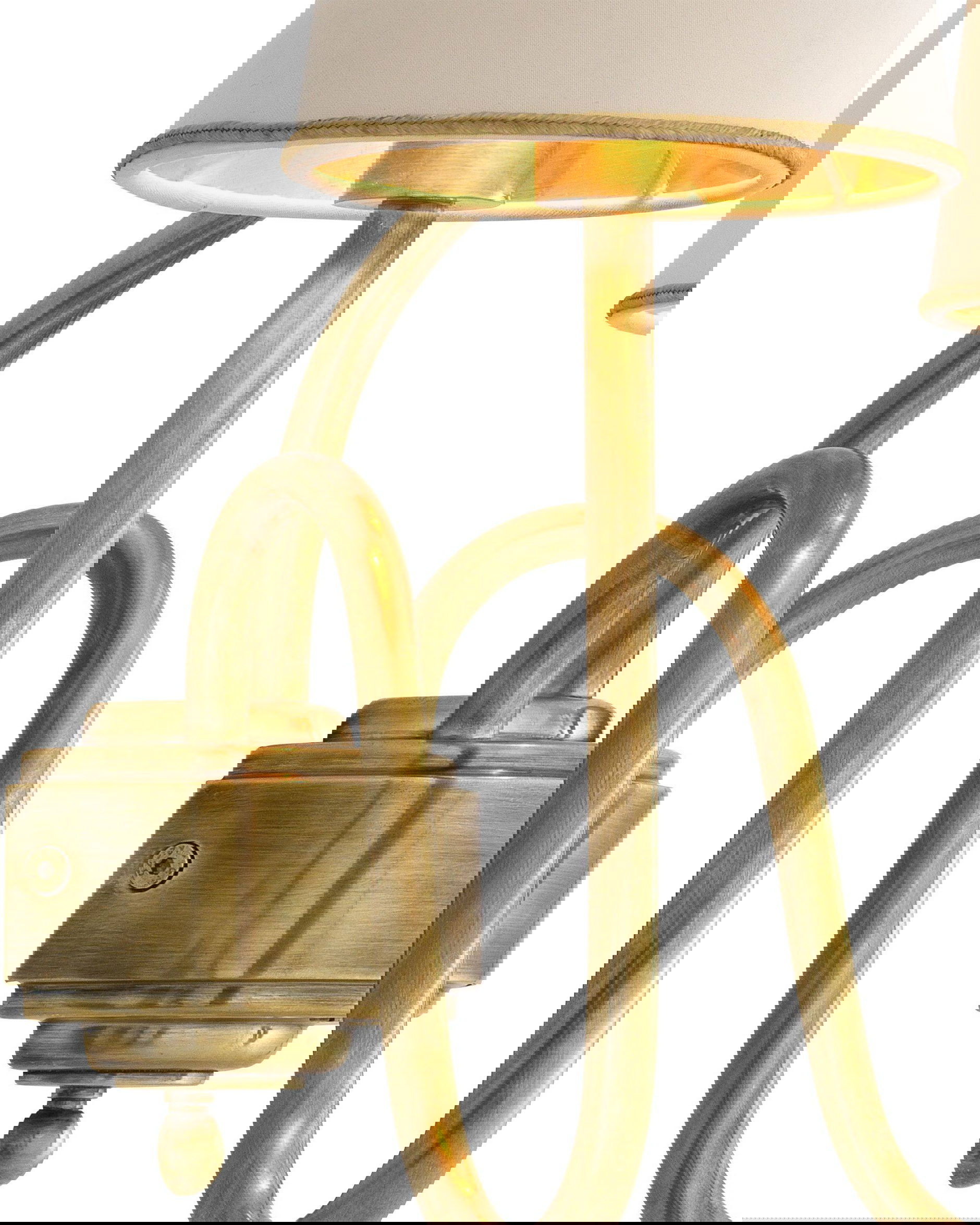 Bergerac vägglampa mässing S