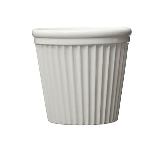 White - Novia Flower Pot Linen