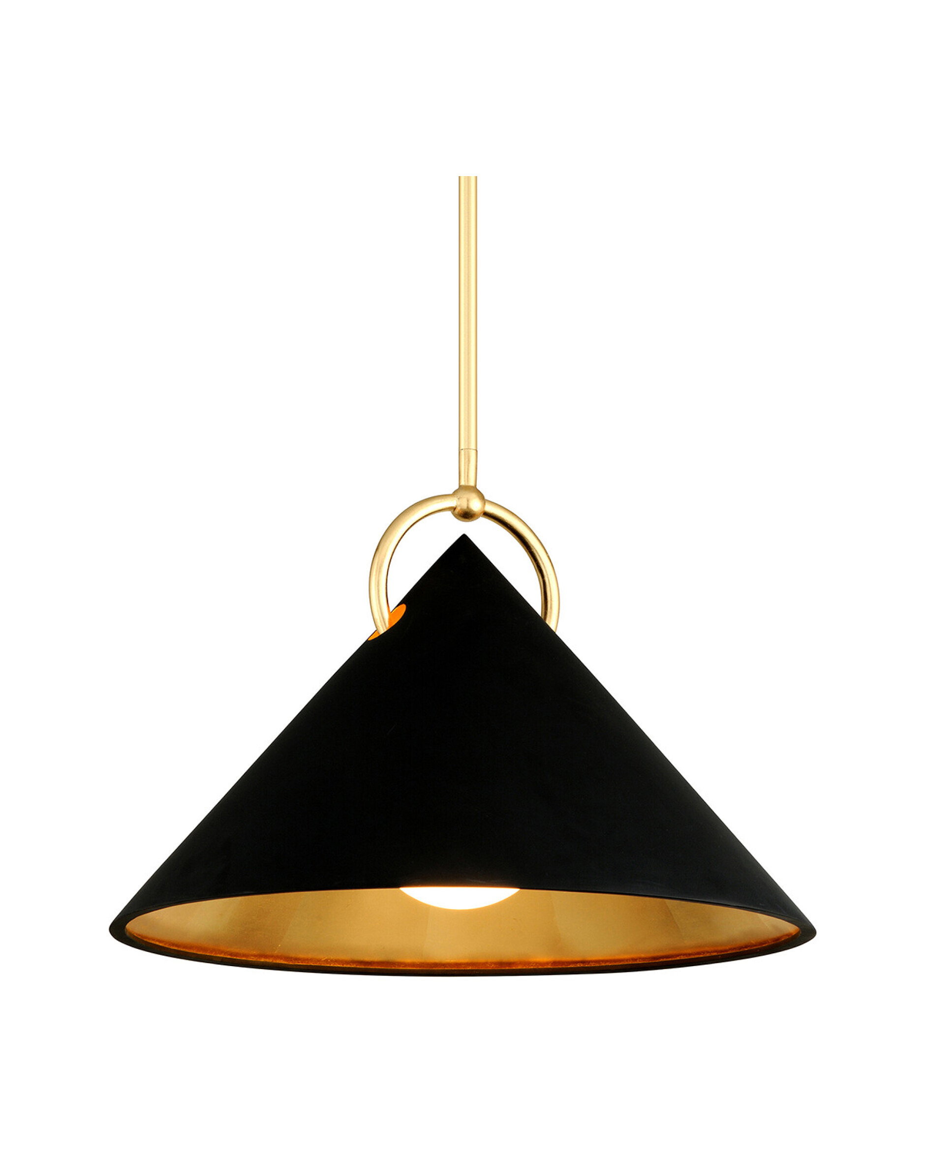 Charm loftlampe guld