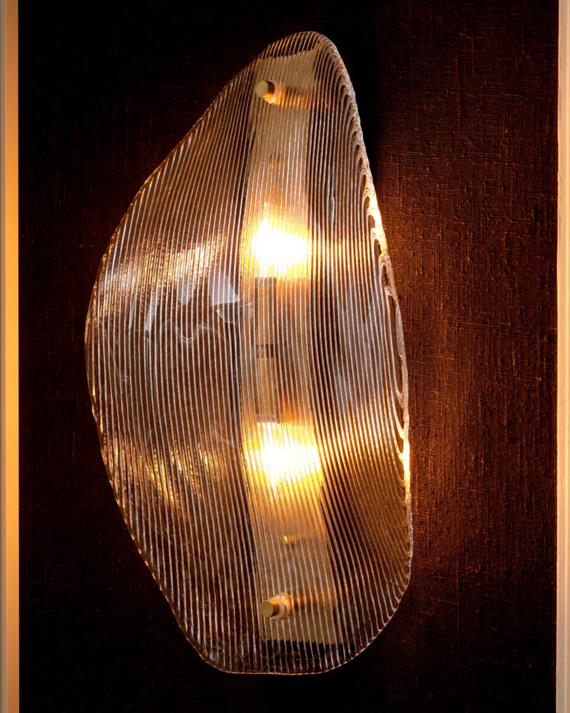 Hibis wandlamp antiek messing