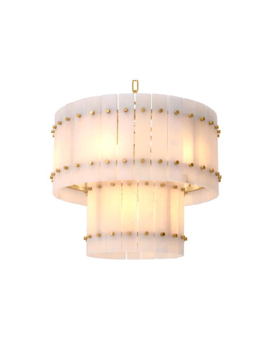 Ruby taklampa alabaster