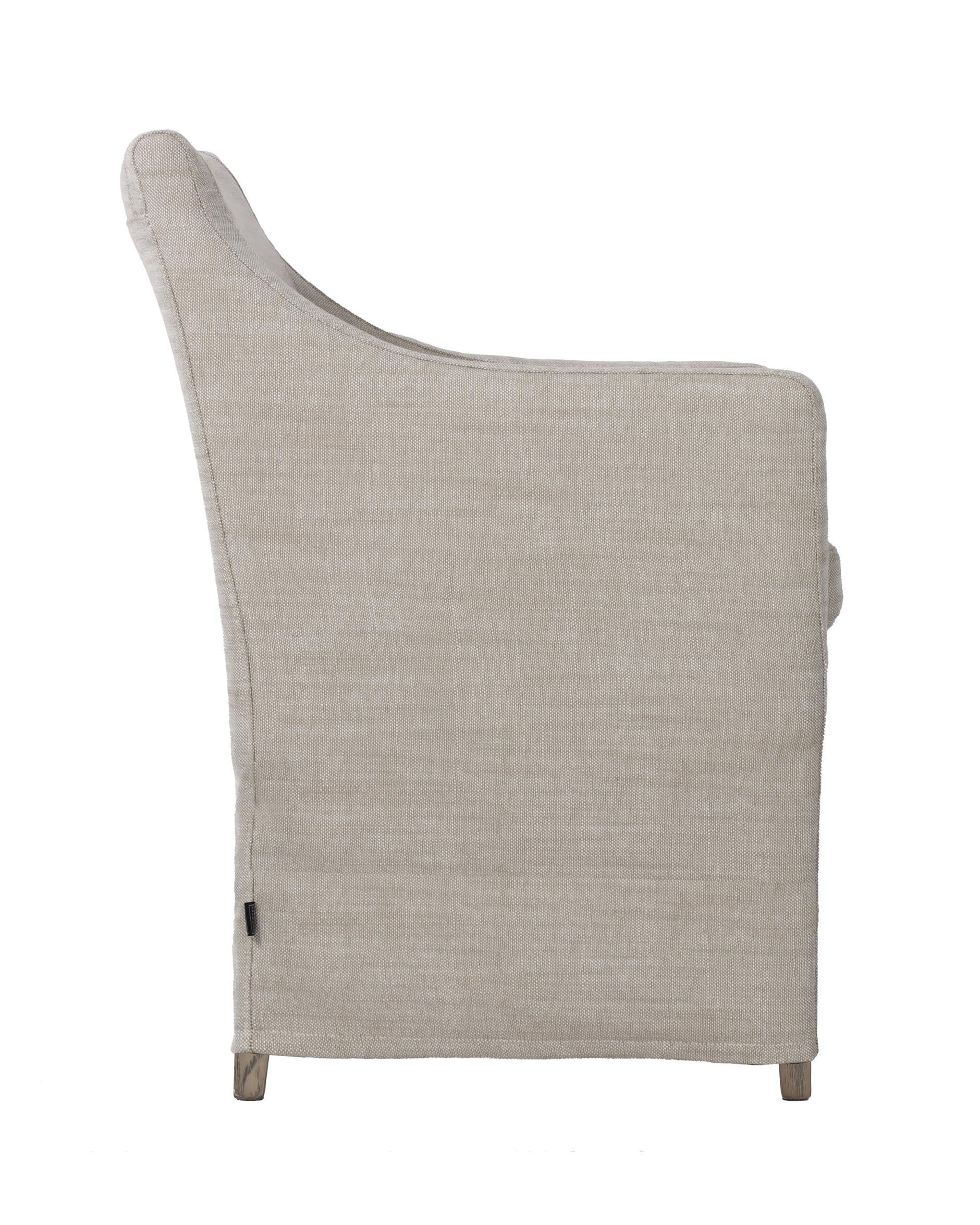 Avignon Dining Chair Sophie linen (long) Pearl Grey