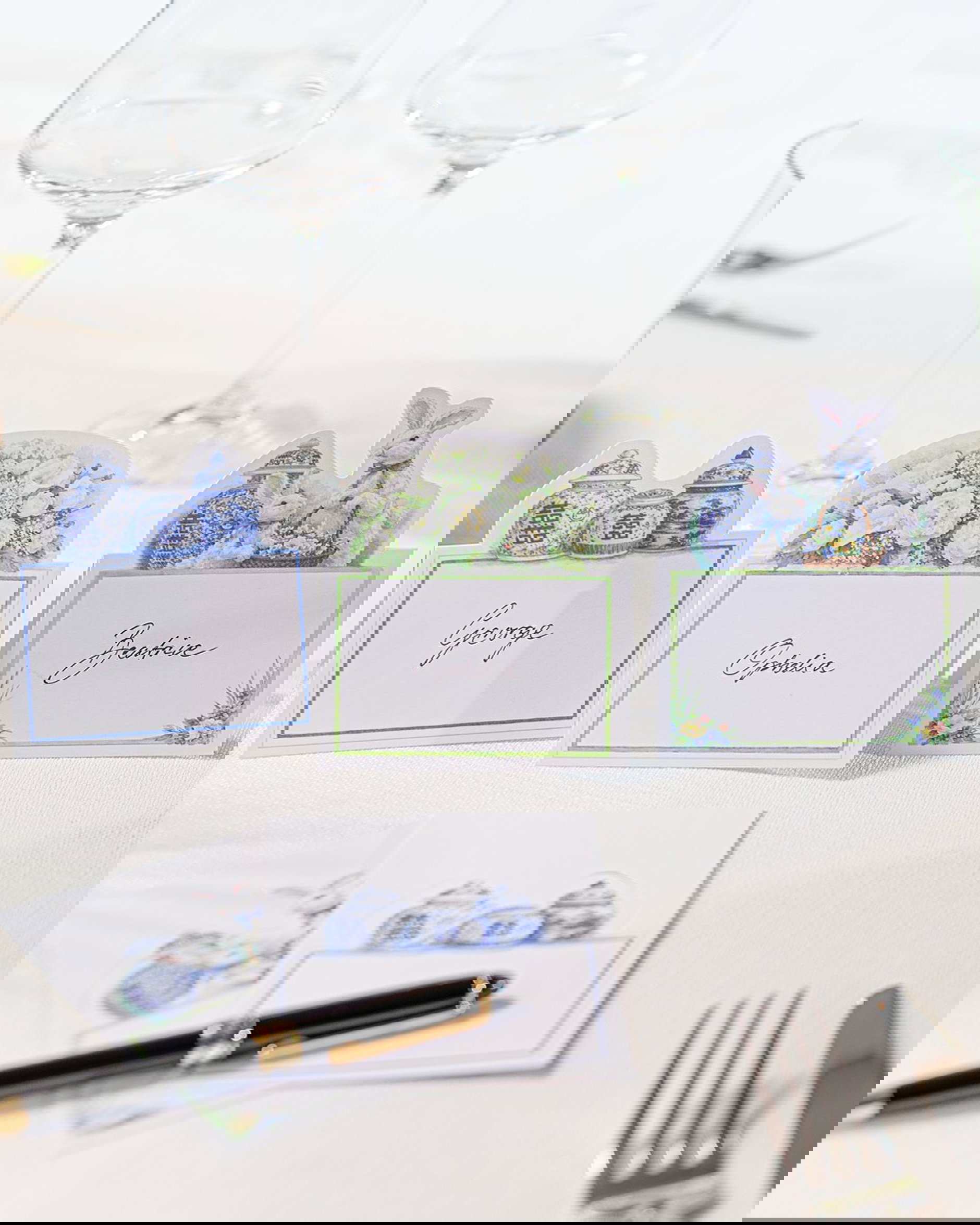 Ivory Bloom placeringskort 8-pack