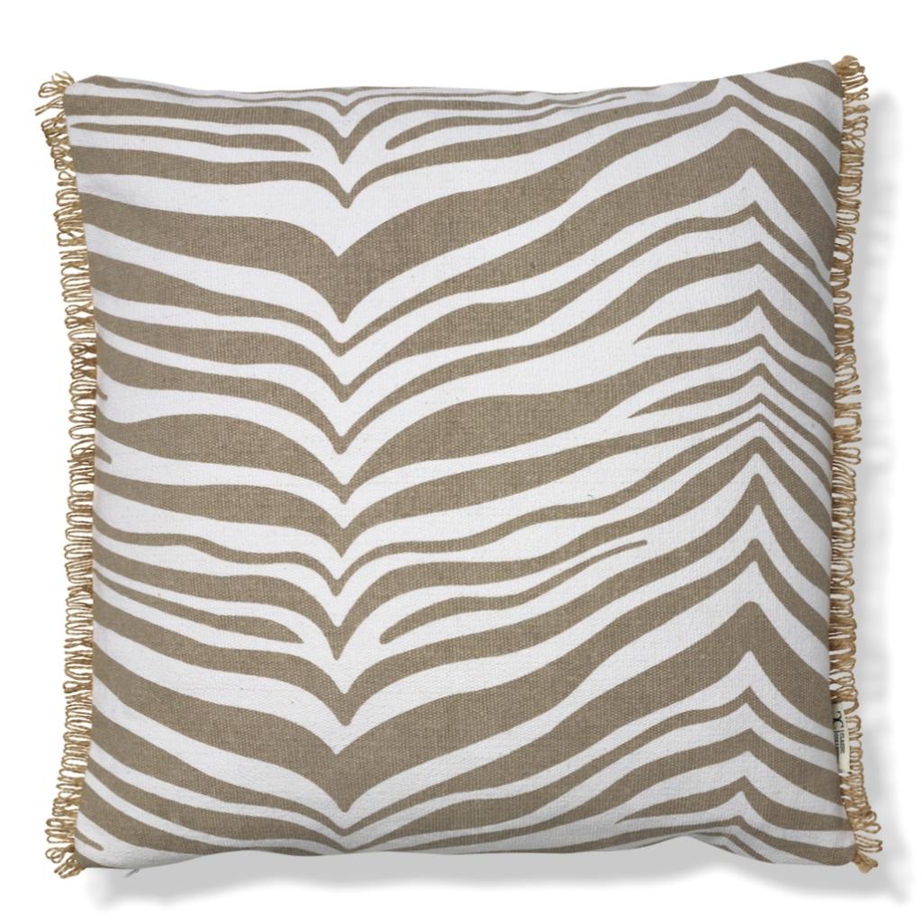 Zebra-tyyny, beige/ruskea OUTLET