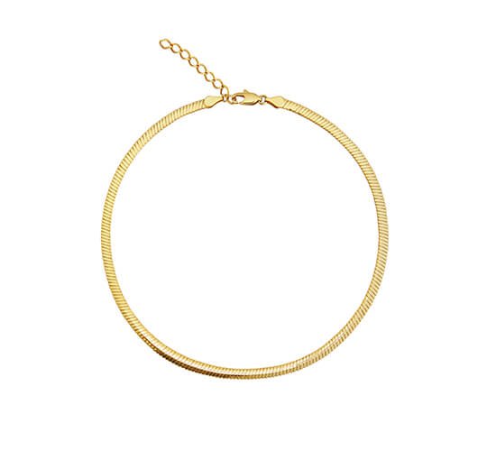 Gold - Glory Chain Necklace Rhodium