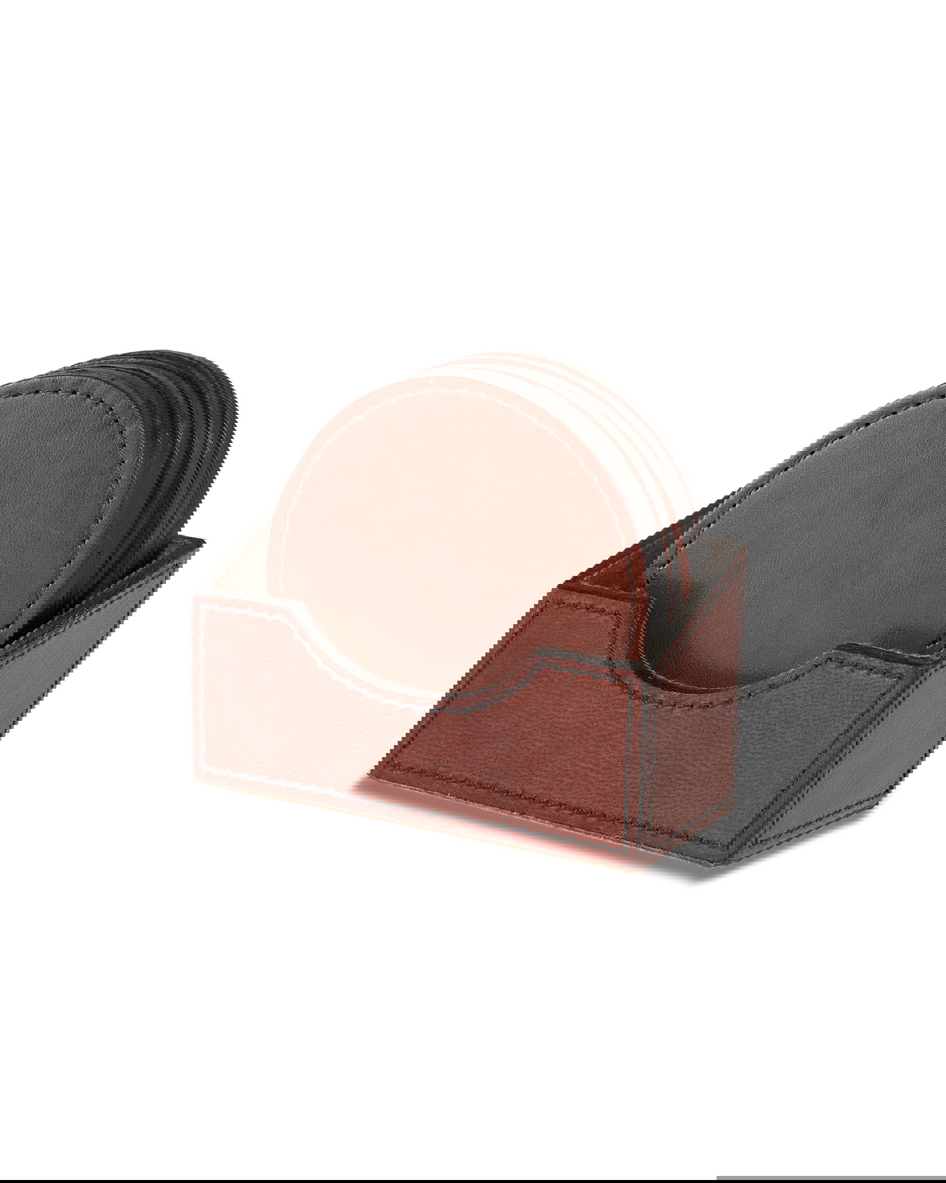 Kensington glasunderlägg läder 6-pack