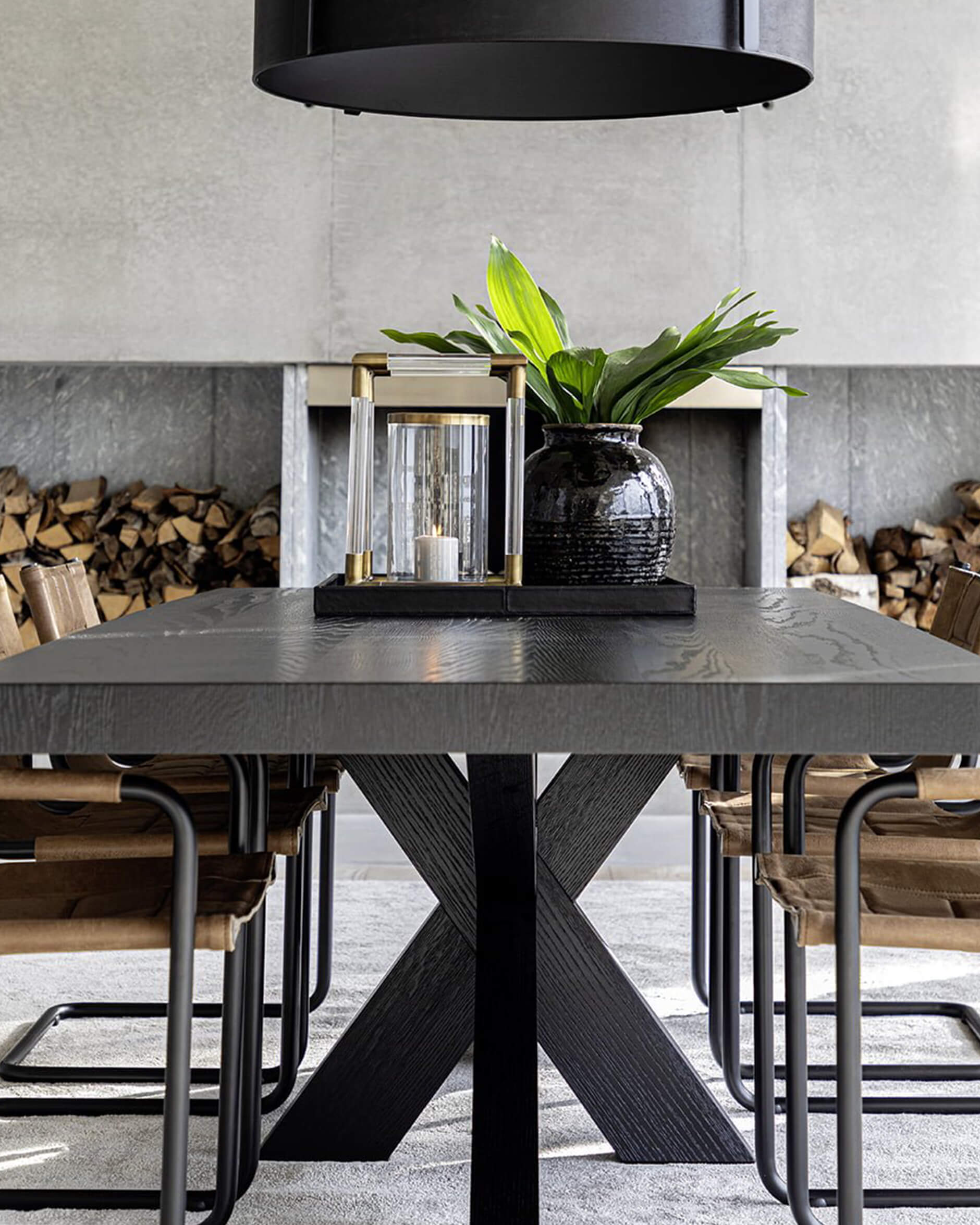 Hunter matbord svart 240x110cm