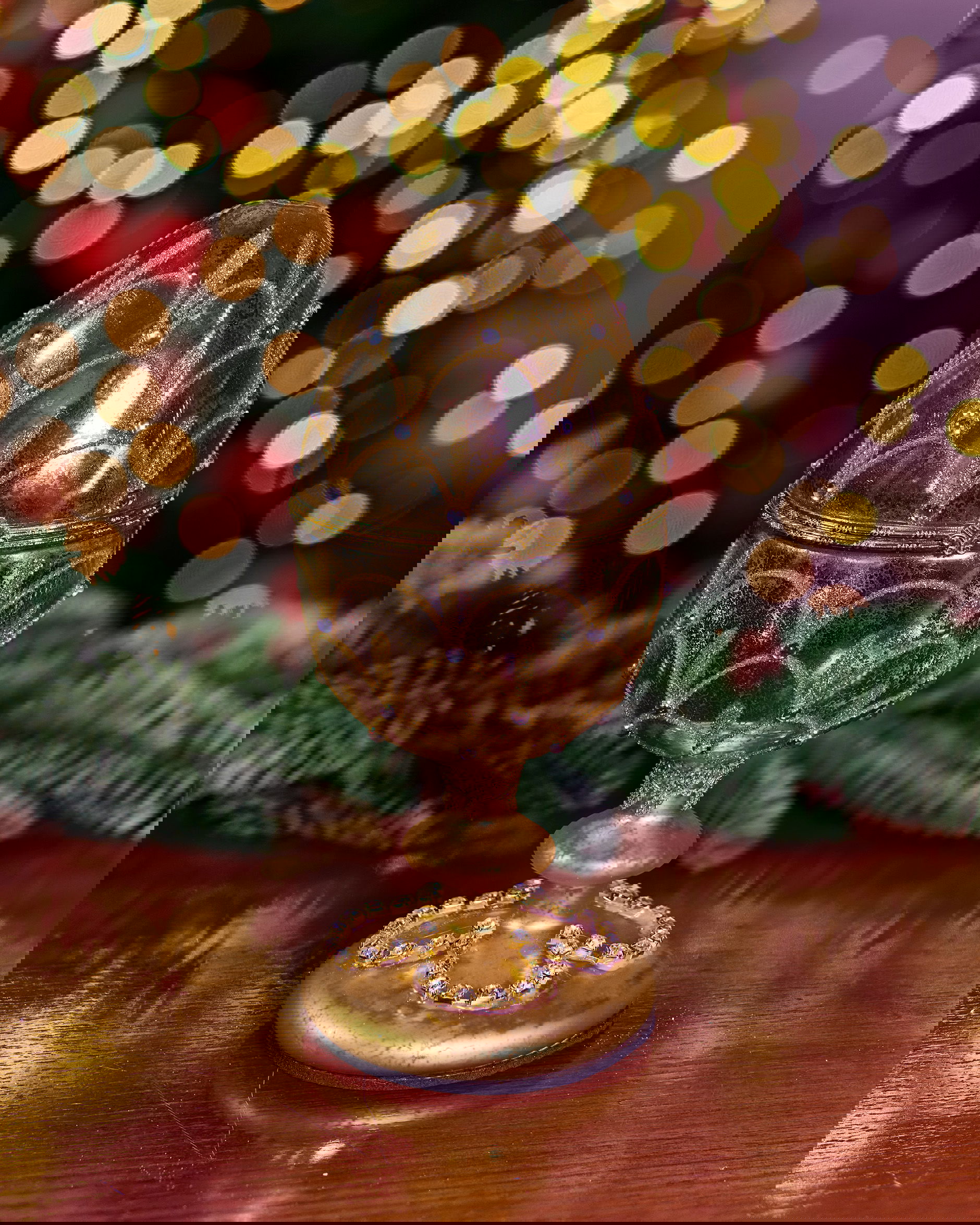 Valentina Fabergé-ei kerstdecoratie goud