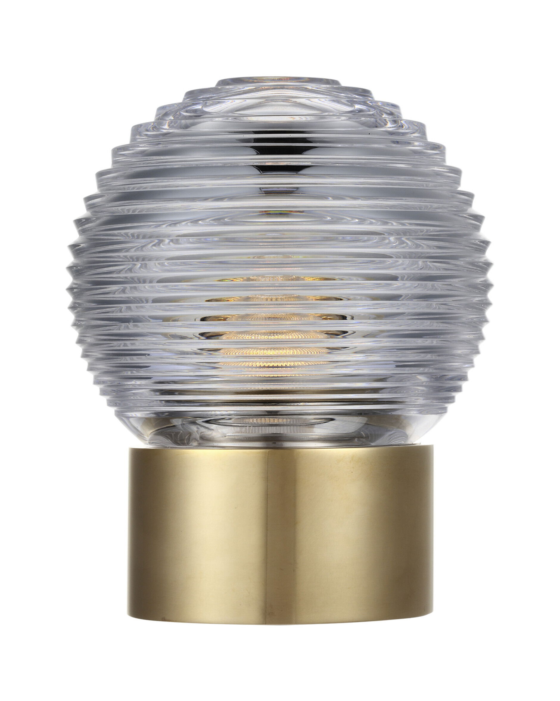 Circon 7" Rechargeable Accent Lamp Brass