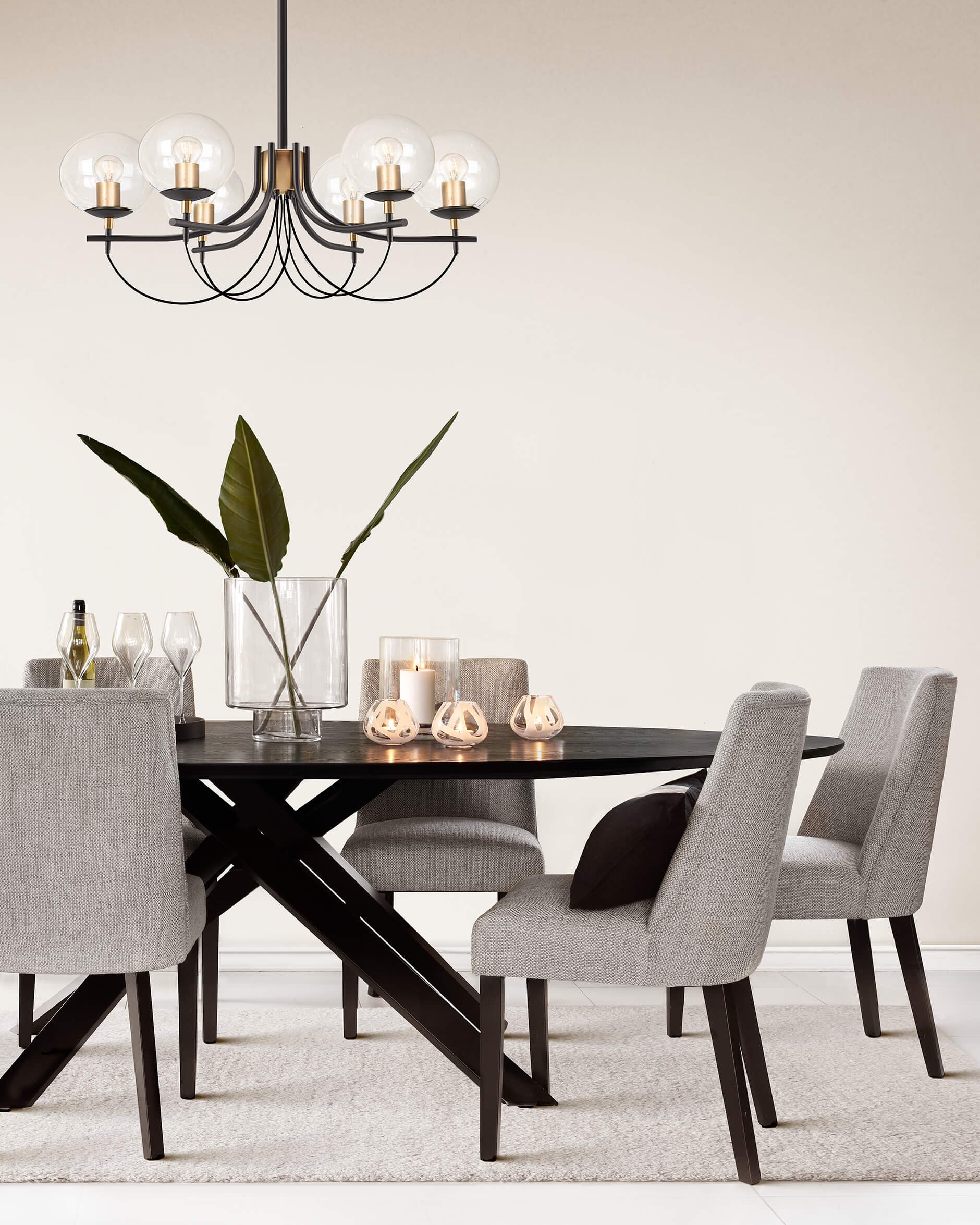 Toulouse ljuslykta vit