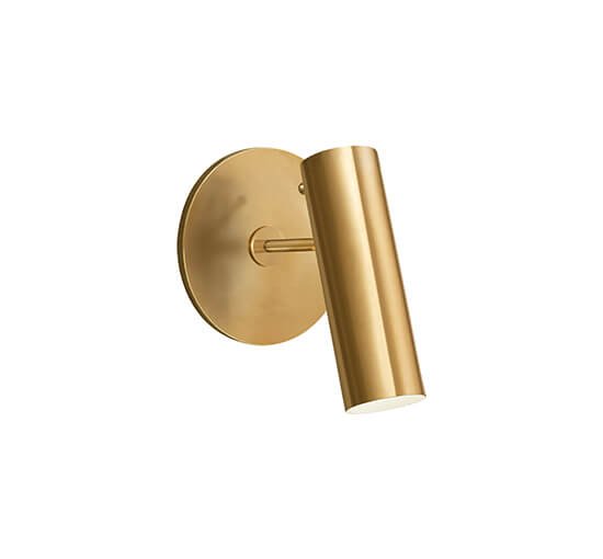 LANCELOT  Wall light Pivoting Light in Hand-Rubbed Antique Brass By Visual  Comfort Europe