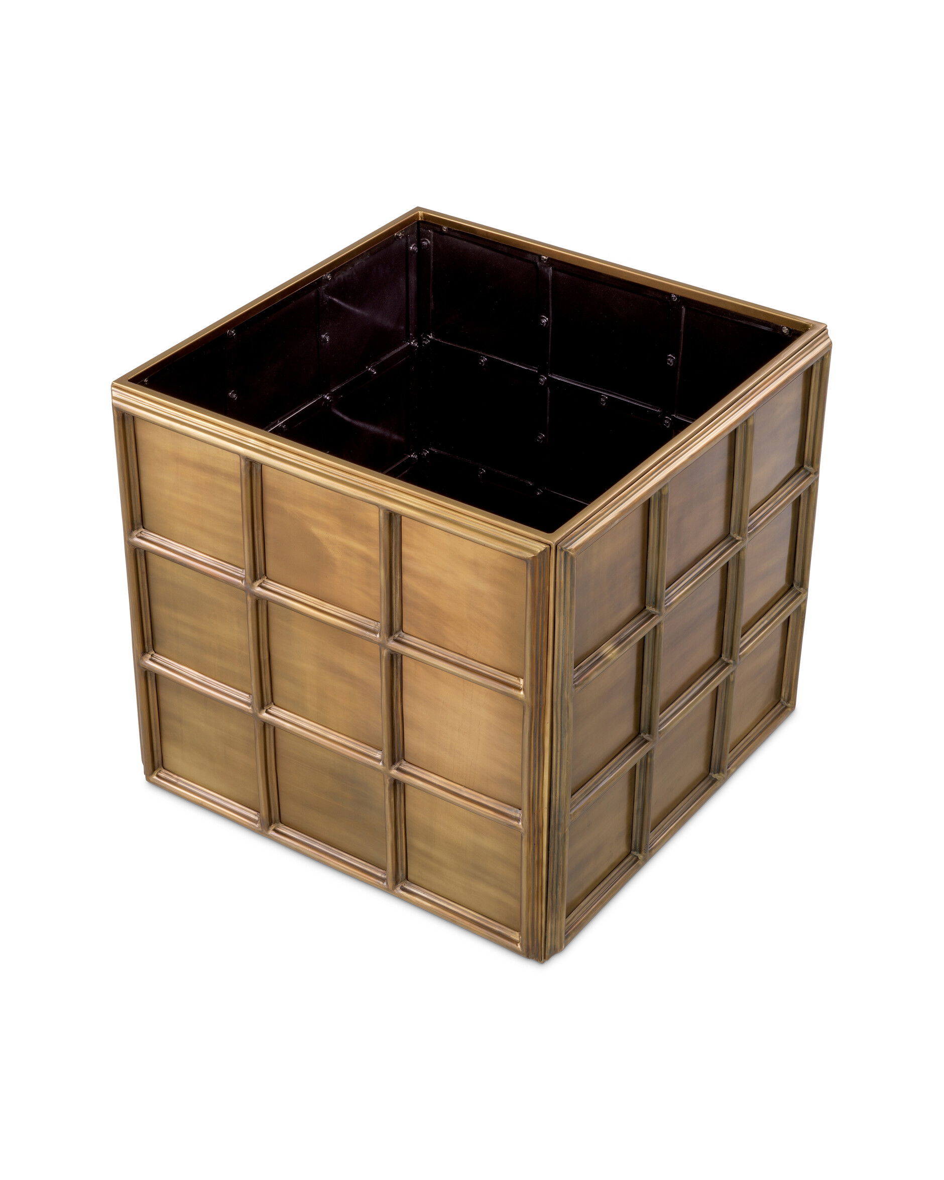 Grid planteringslåda antik mässing