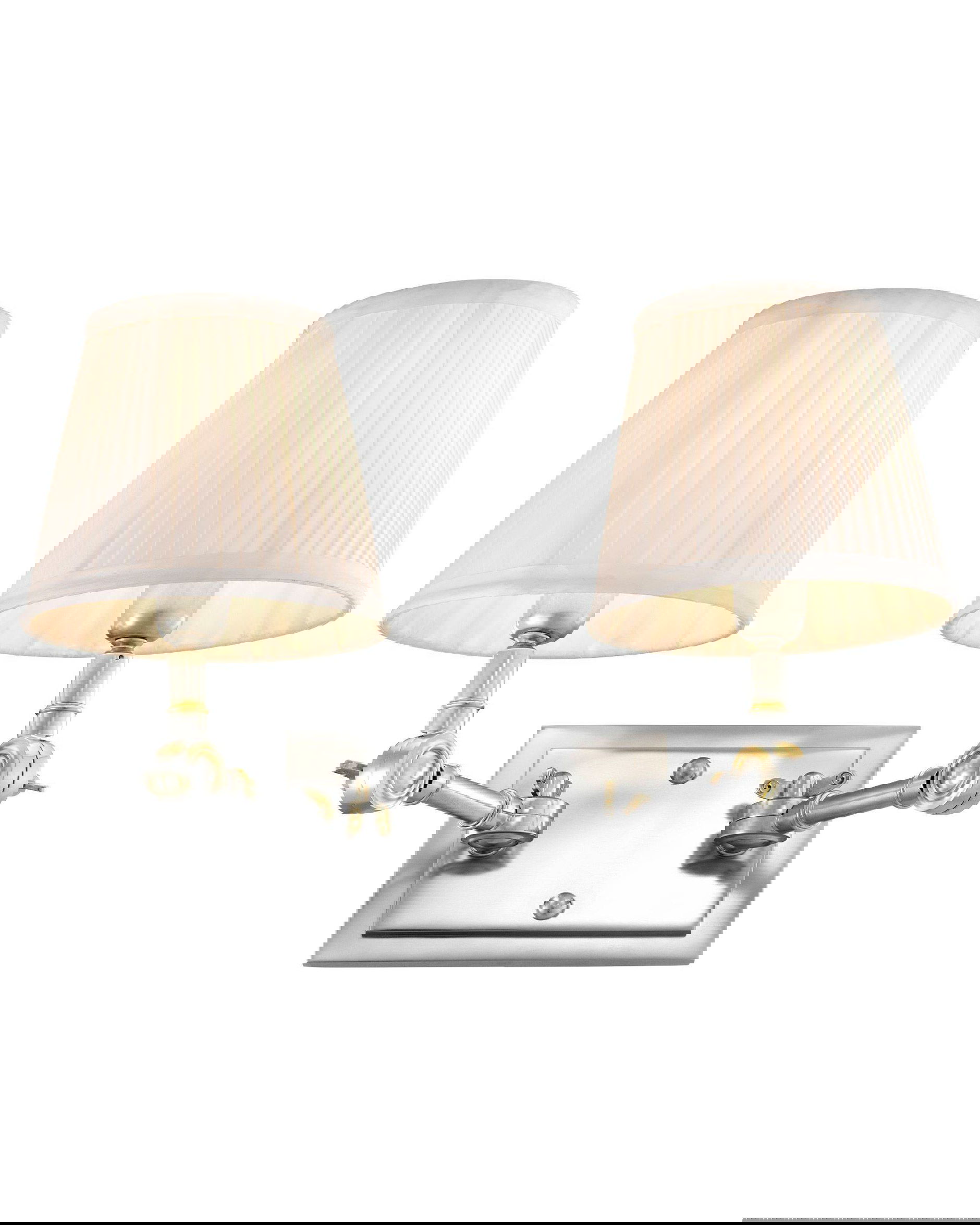 Wentworth Wall Lamp, double, nickel