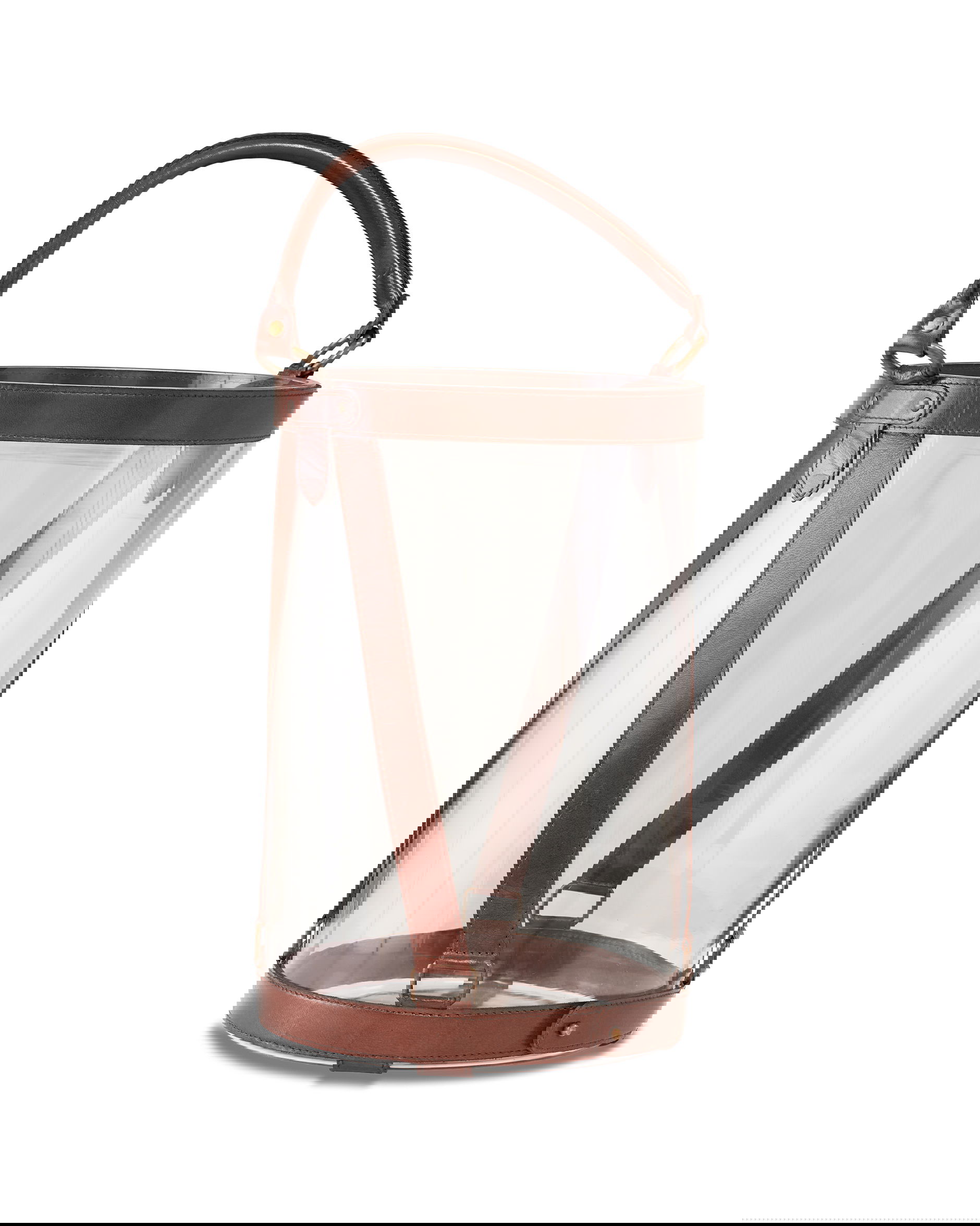 Kensington glaslykta läder