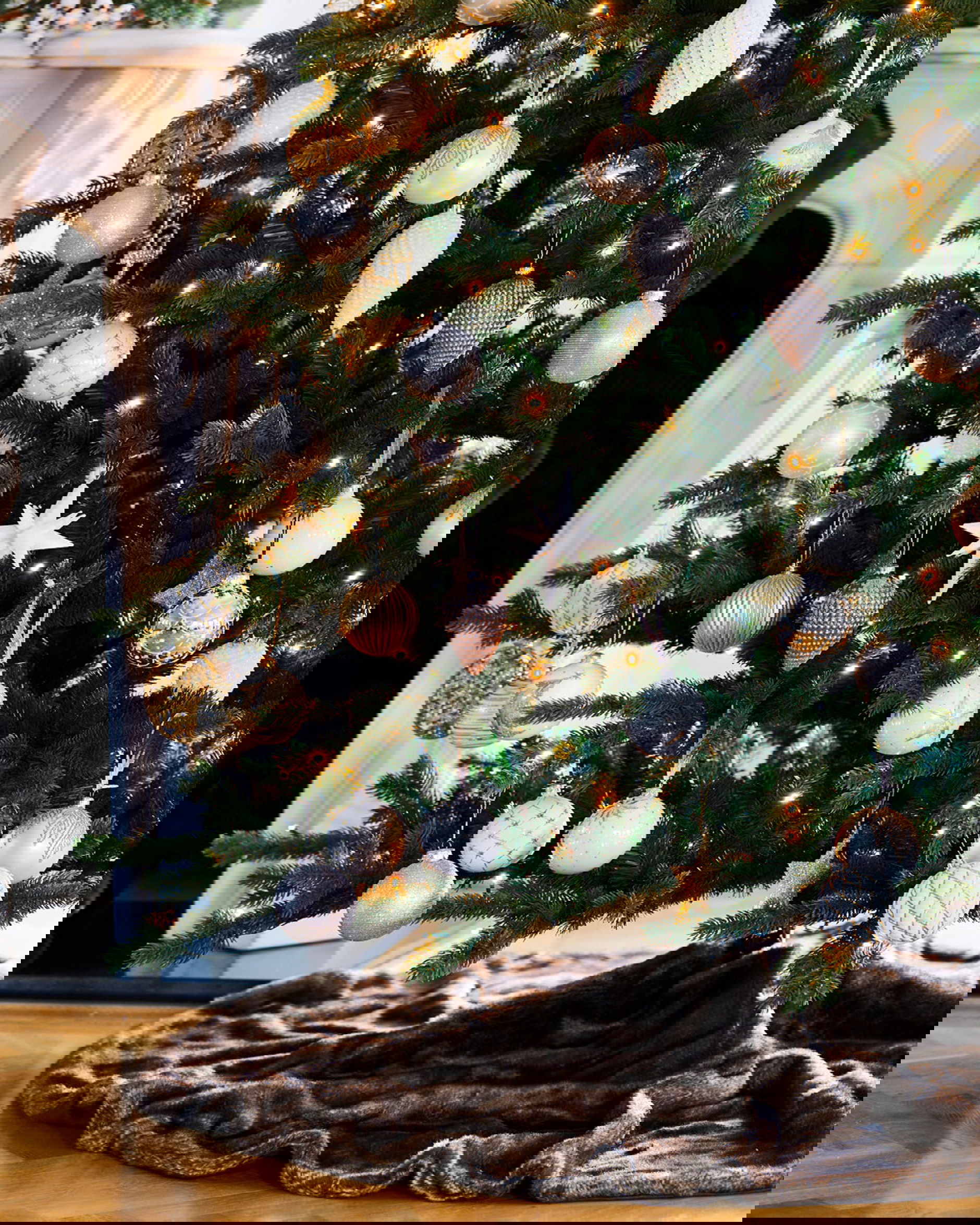 Aspen julgransmatta brown bear