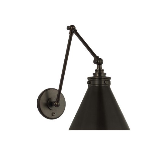 null - Parkington Double Library Wall Light Bronze/White