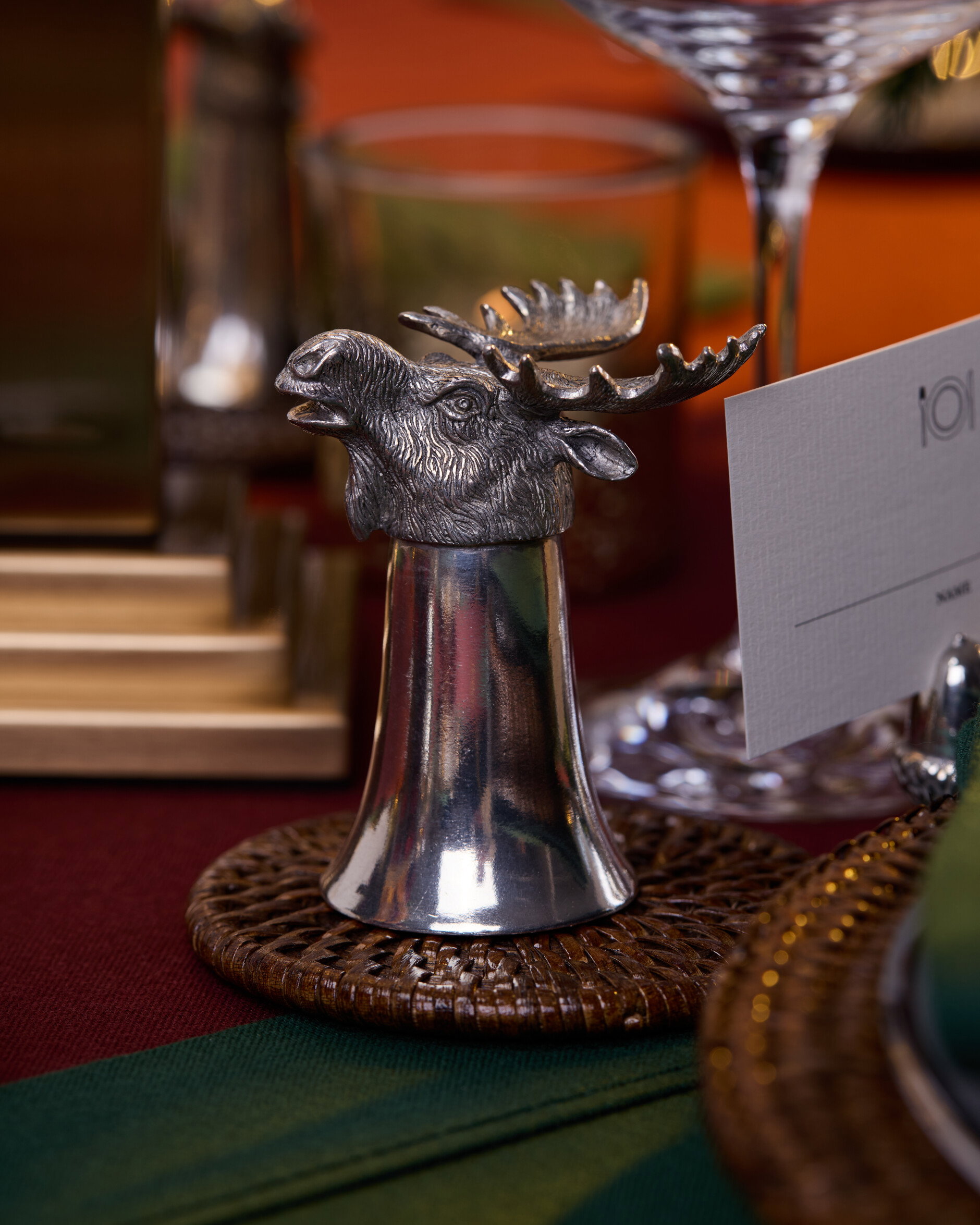 Stag Stirrup Cup Pewter