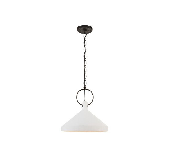 null - Limoges Large Pendant Natural Rust/Black Shade
