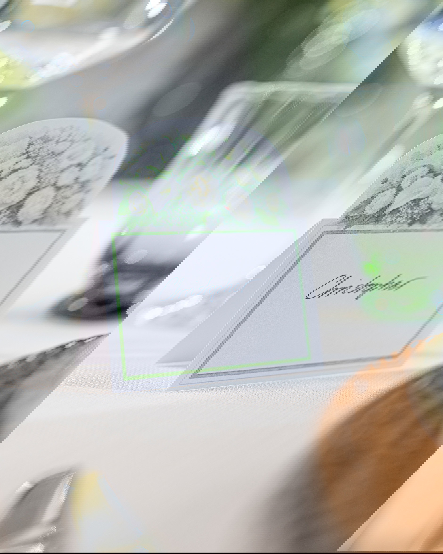 Ivory Bloom placeringskort 8-pack